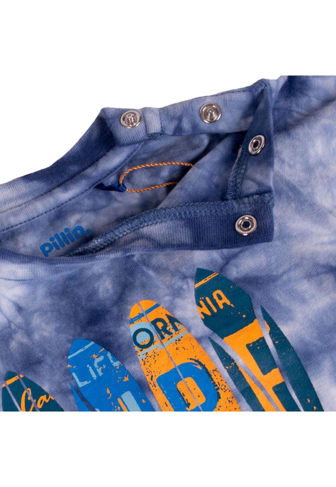 Polera Bebe Niño Azul Pillin-3