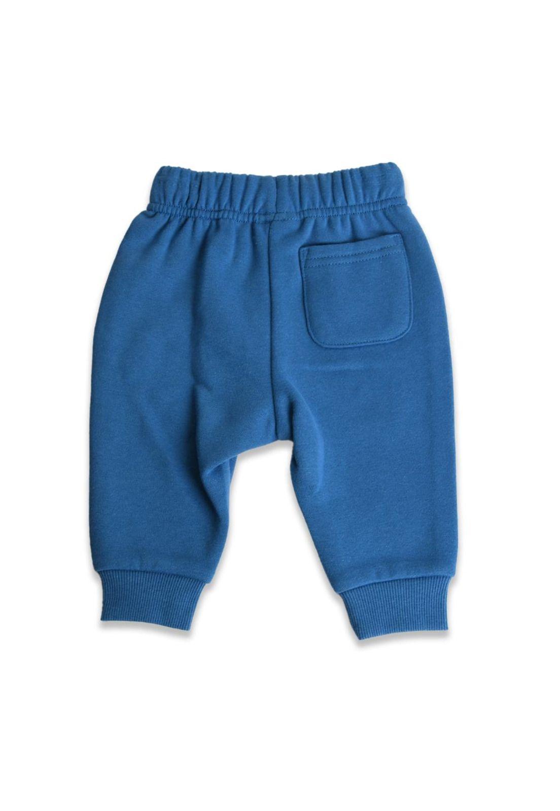 Pantalón Buzo Bebé Niño Azul Pillin-2