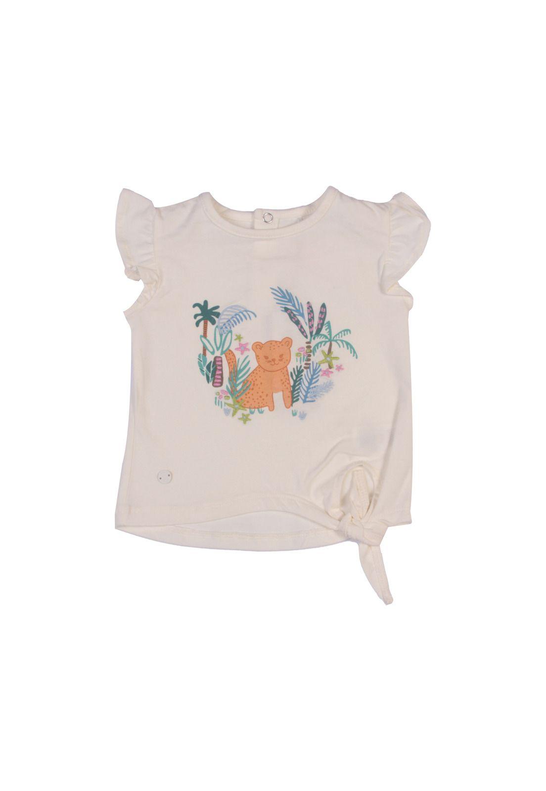 Polera Bebe Niña Blanco Pillin-1