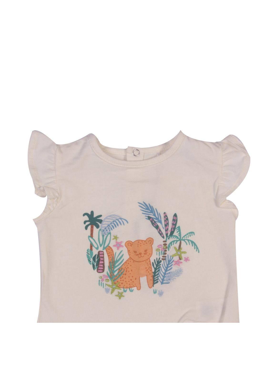 Polera Bebe Niña Blanco Pillin-4
