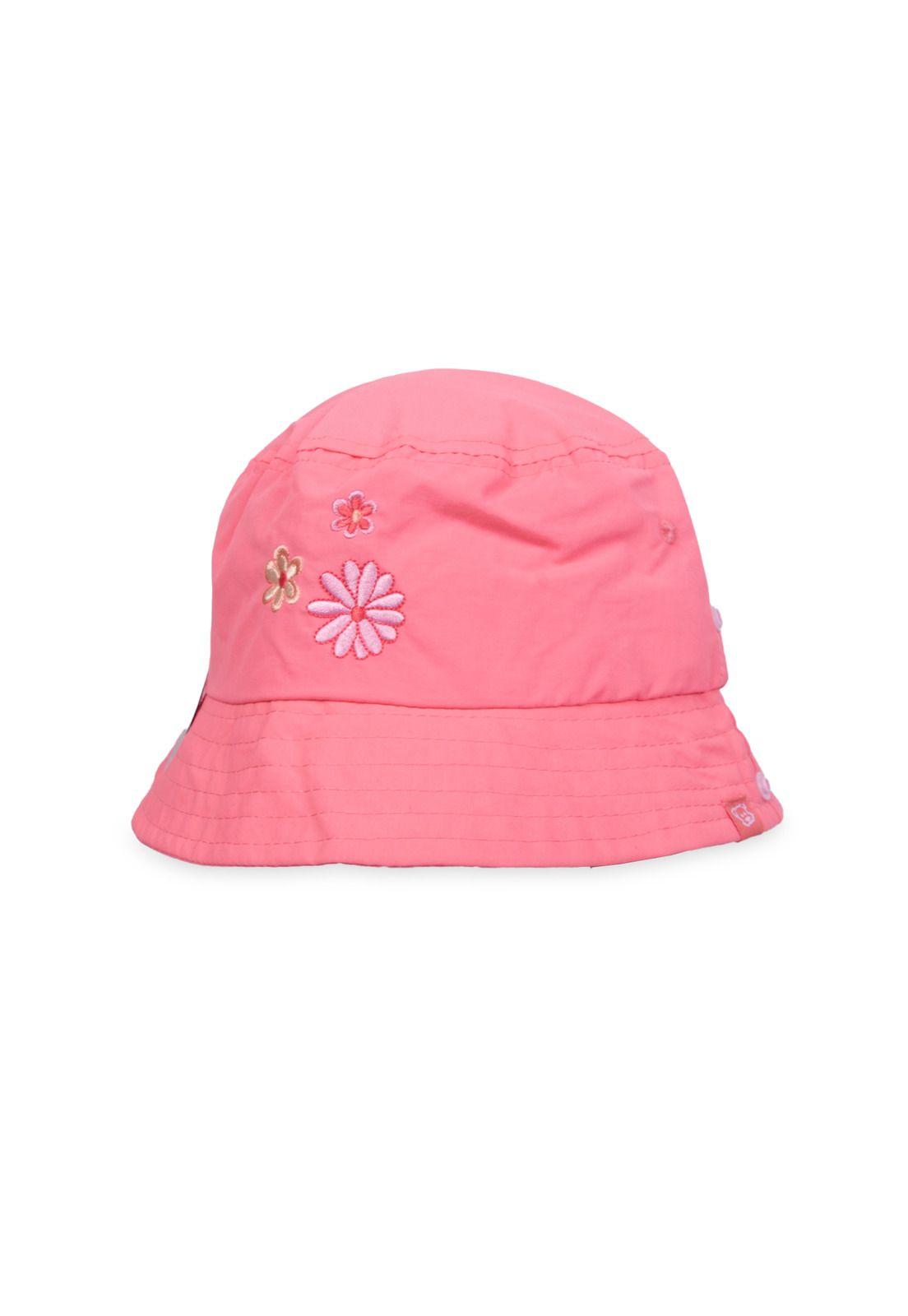 Gorro Bebé Niña Filtro UV Floral Coral Pillin-0