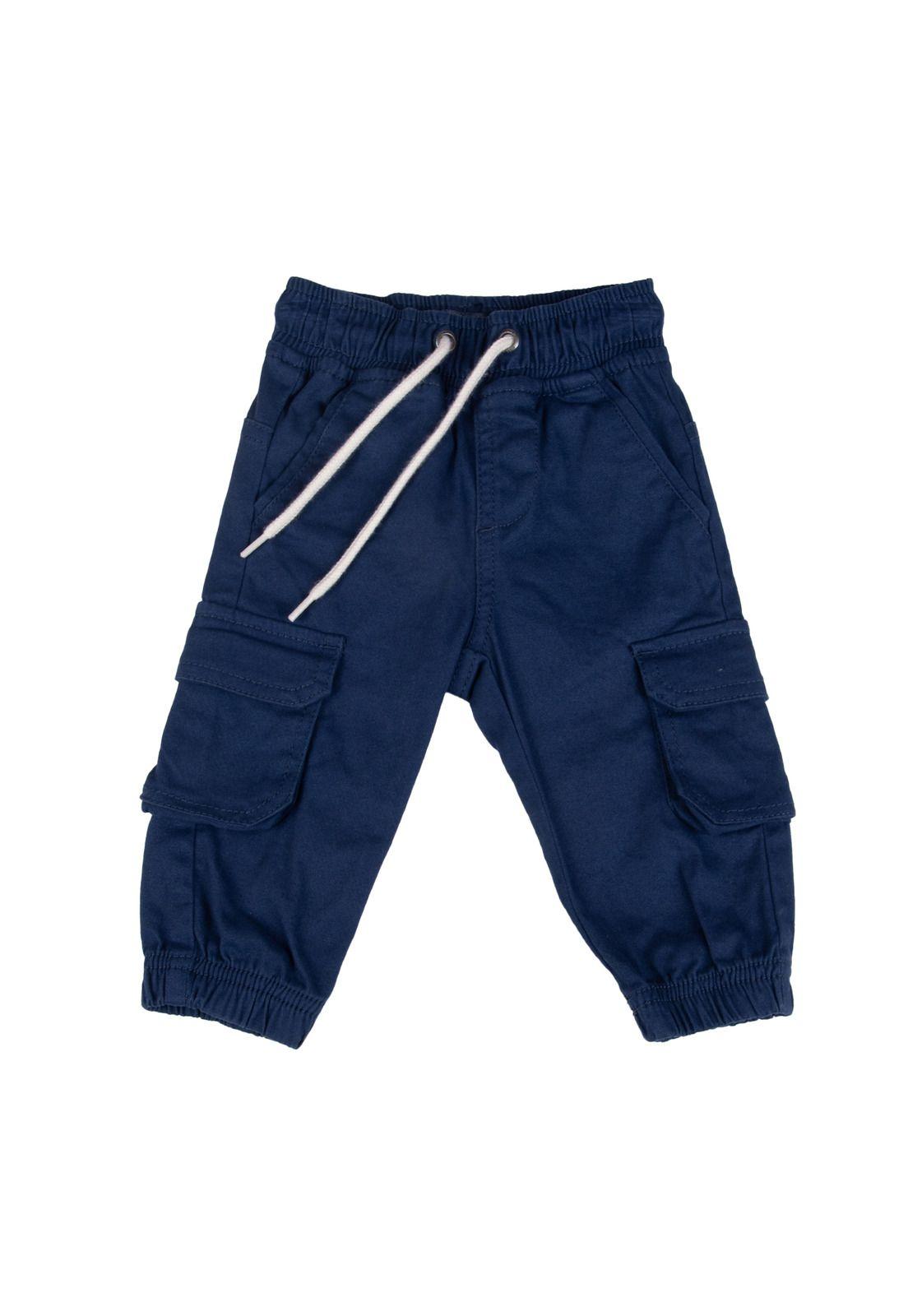 Pantalón Bebe  Azul Pillin ( PVB807-25AZU )-0