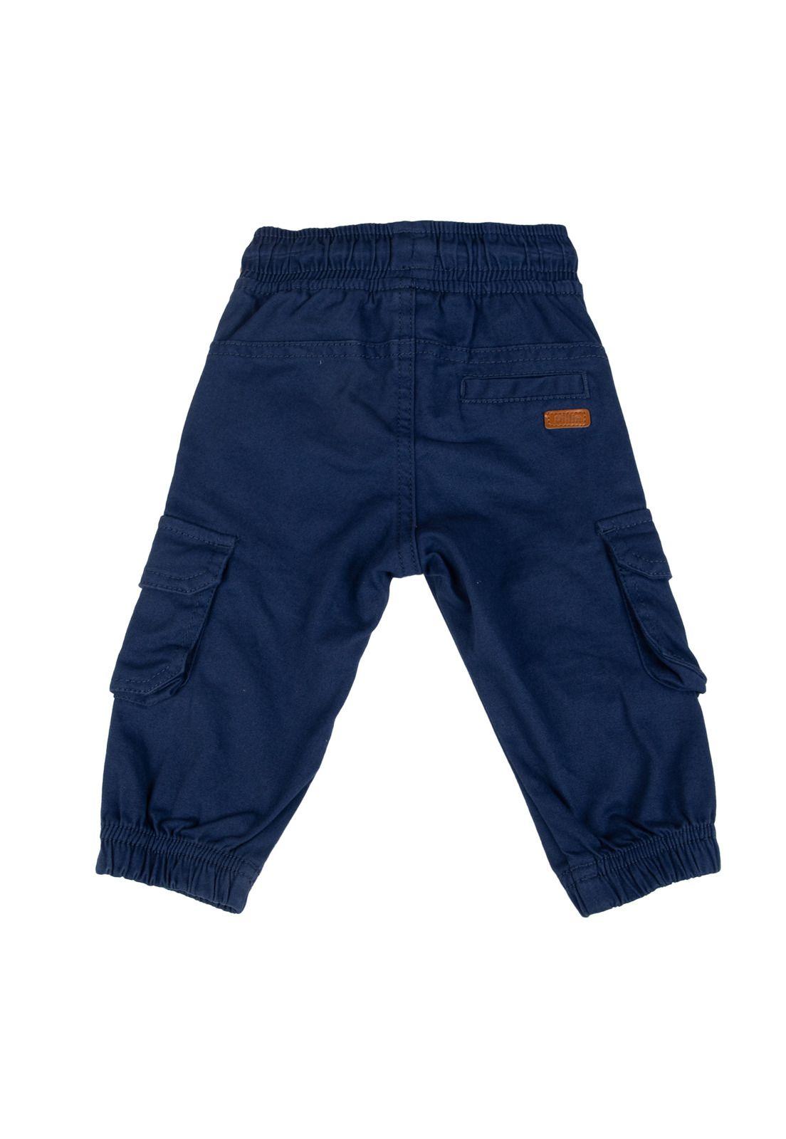 Pantalón Bebe  Azul Pillin ( PVB807-25AZU )-2