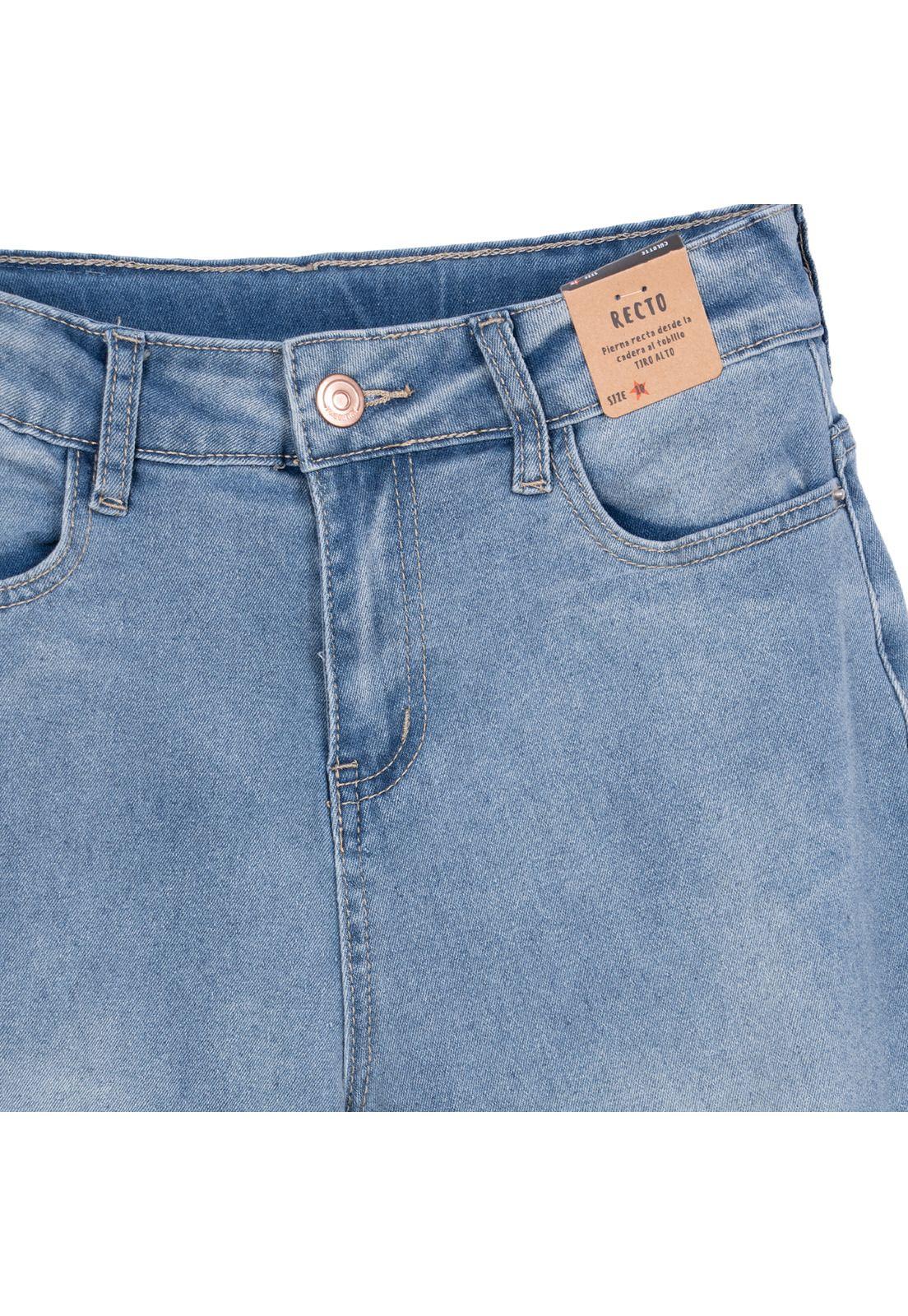 Jeans Niño Cargo Celeste Pillin-2