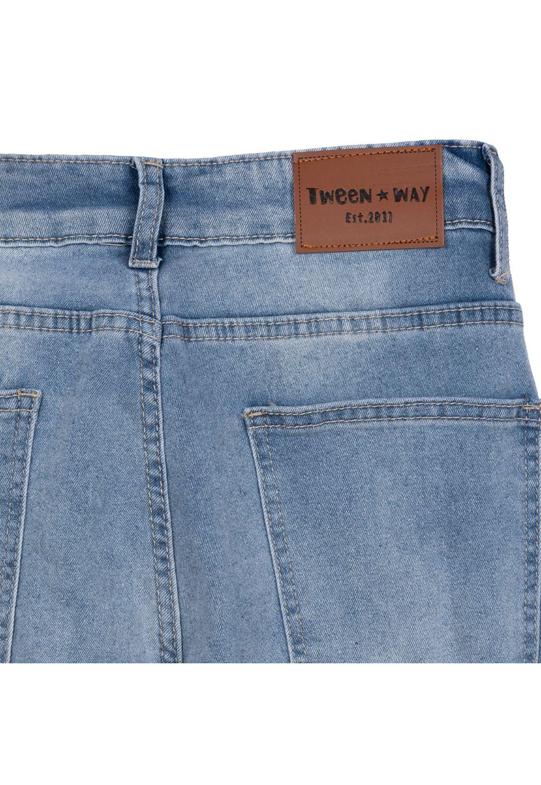 Jeans Niño Cargo Celeste Pillin-3