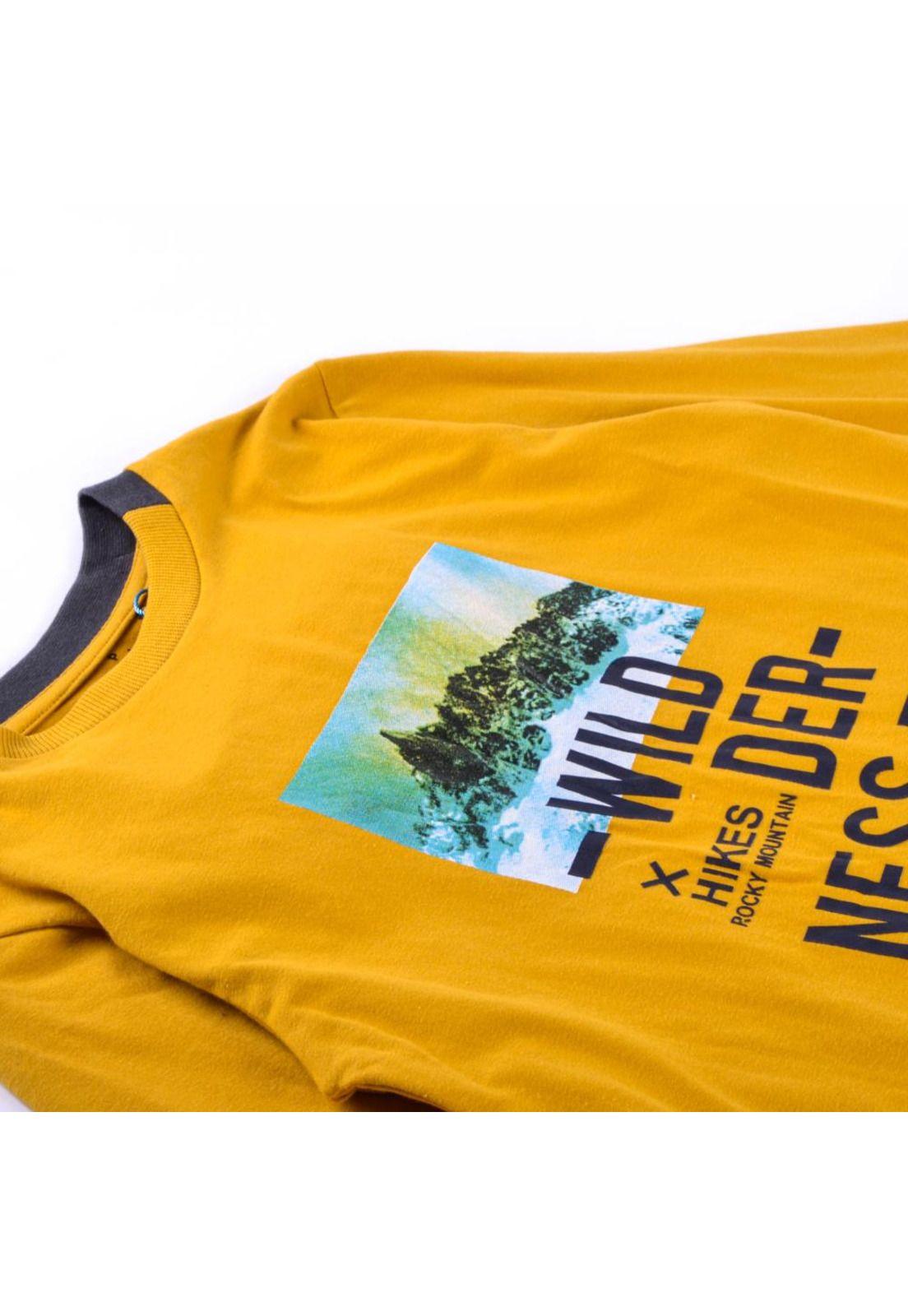 Polera Manga Larga Niño Mostaza Pillin-1