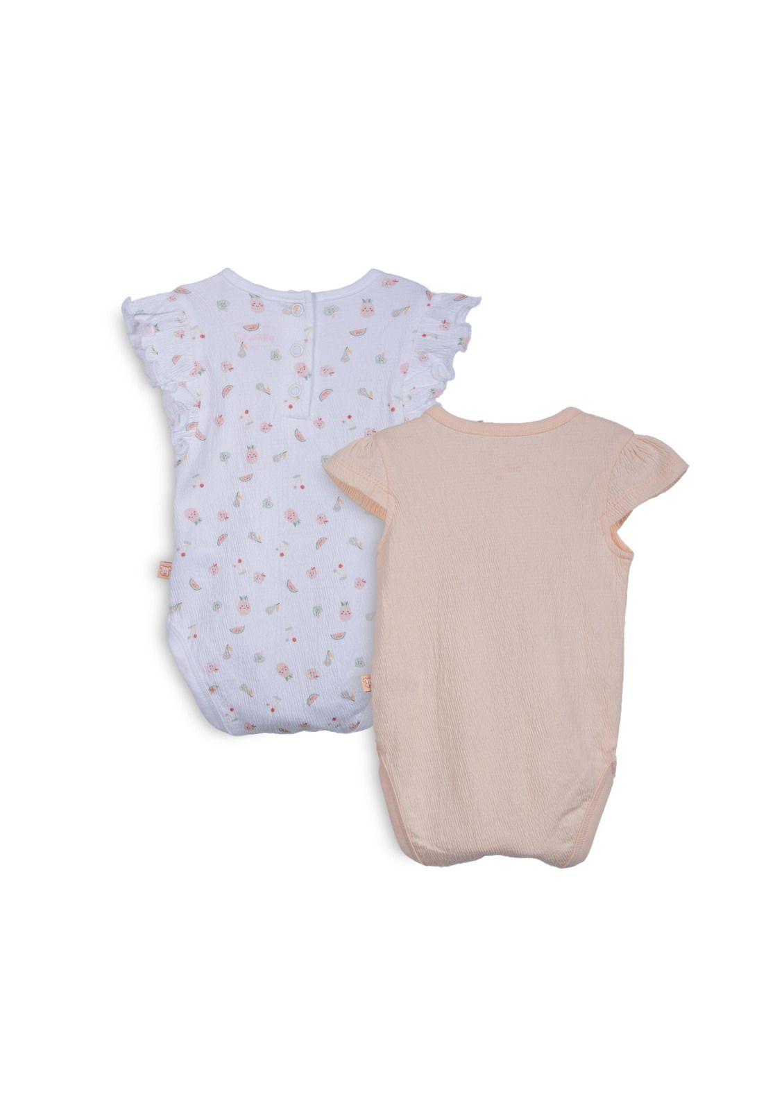 Pack de 2 Body Recién Nacido Niña Manga Corta Frutal Surtido Pillin-1