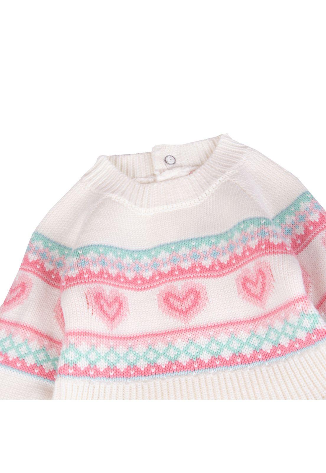 Vestido Bebe  Blanco Pillin ( PVB918-25CRU )-1