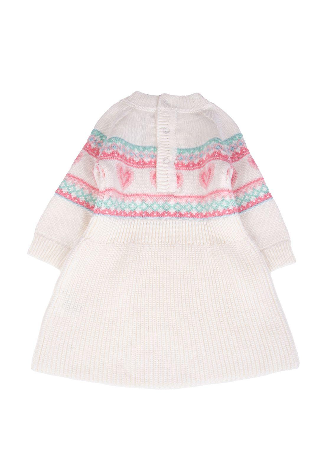 Vestido Bebe  Blanco Pillin ( PVB918-25CRU )-2
