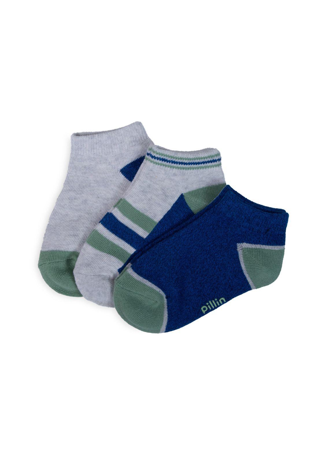Pack de 3 Calcetines Bebé Niño Algodón Surtido Pillin-1