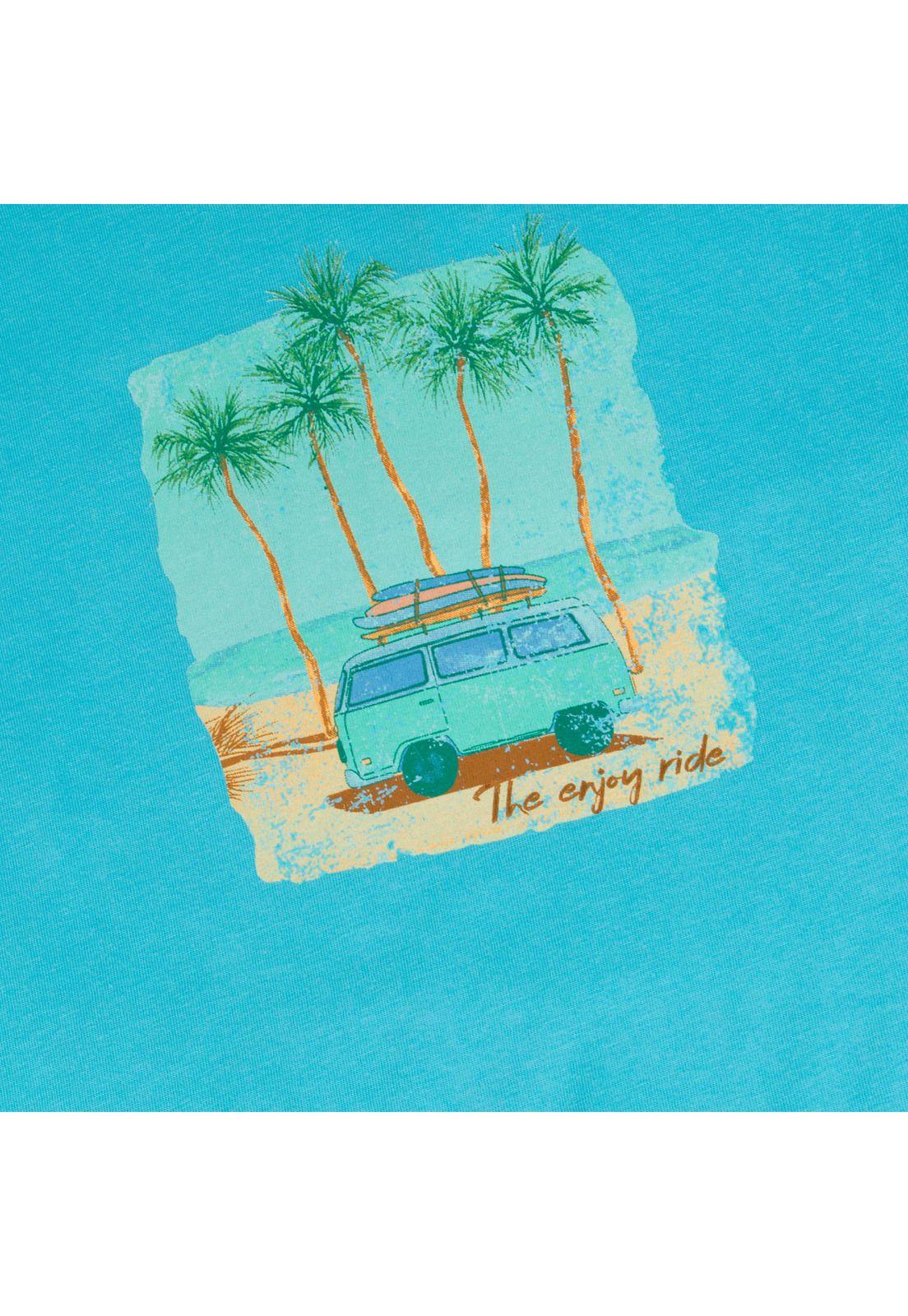 Polera Niño Turquesa Pillin-1