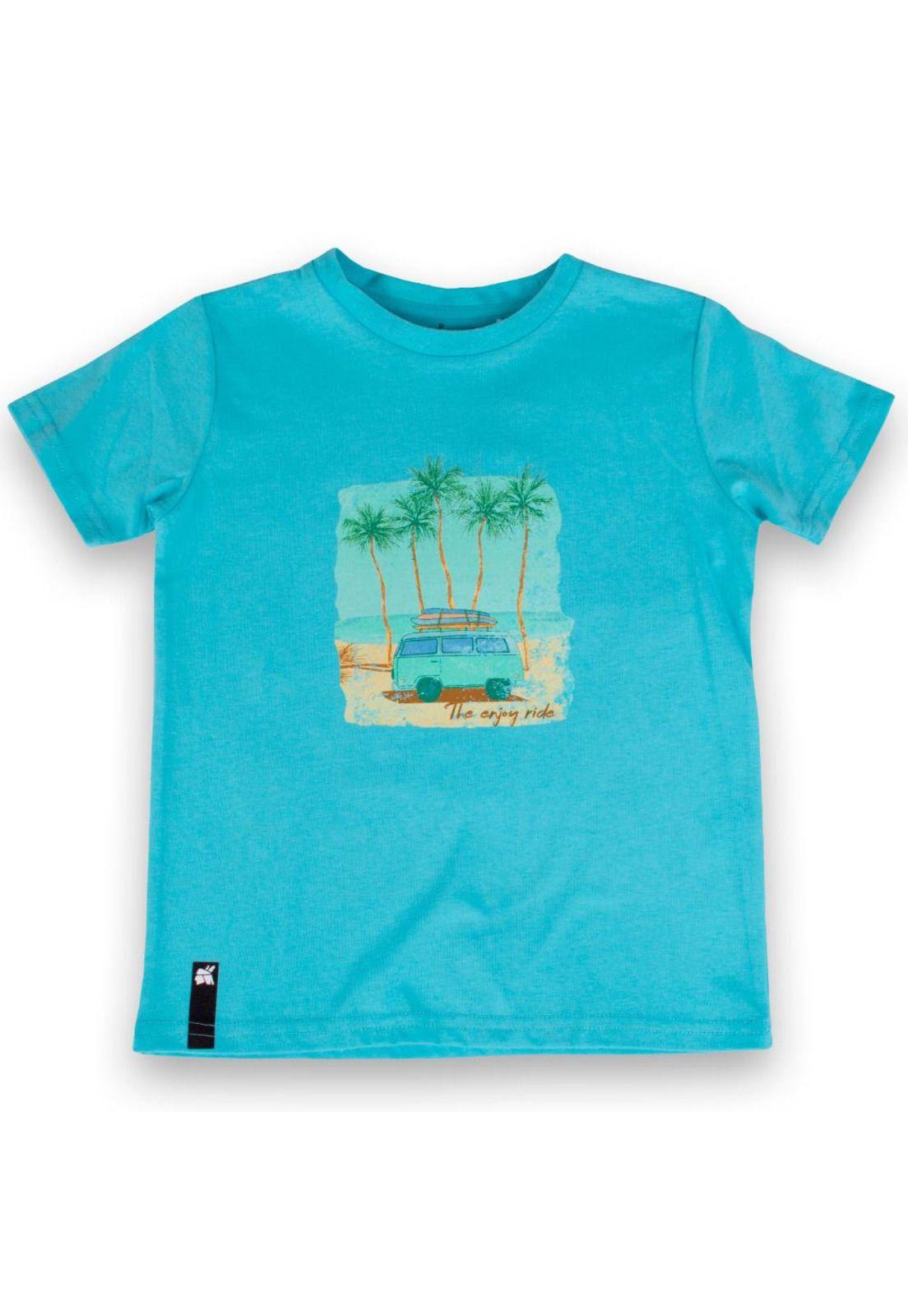 Polera Niño Turquesa Pillin-0