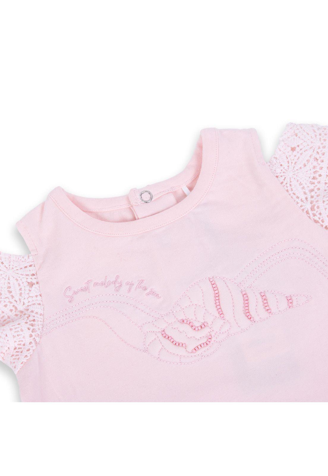 Polera Bebé Niña Rosado Pillin-2