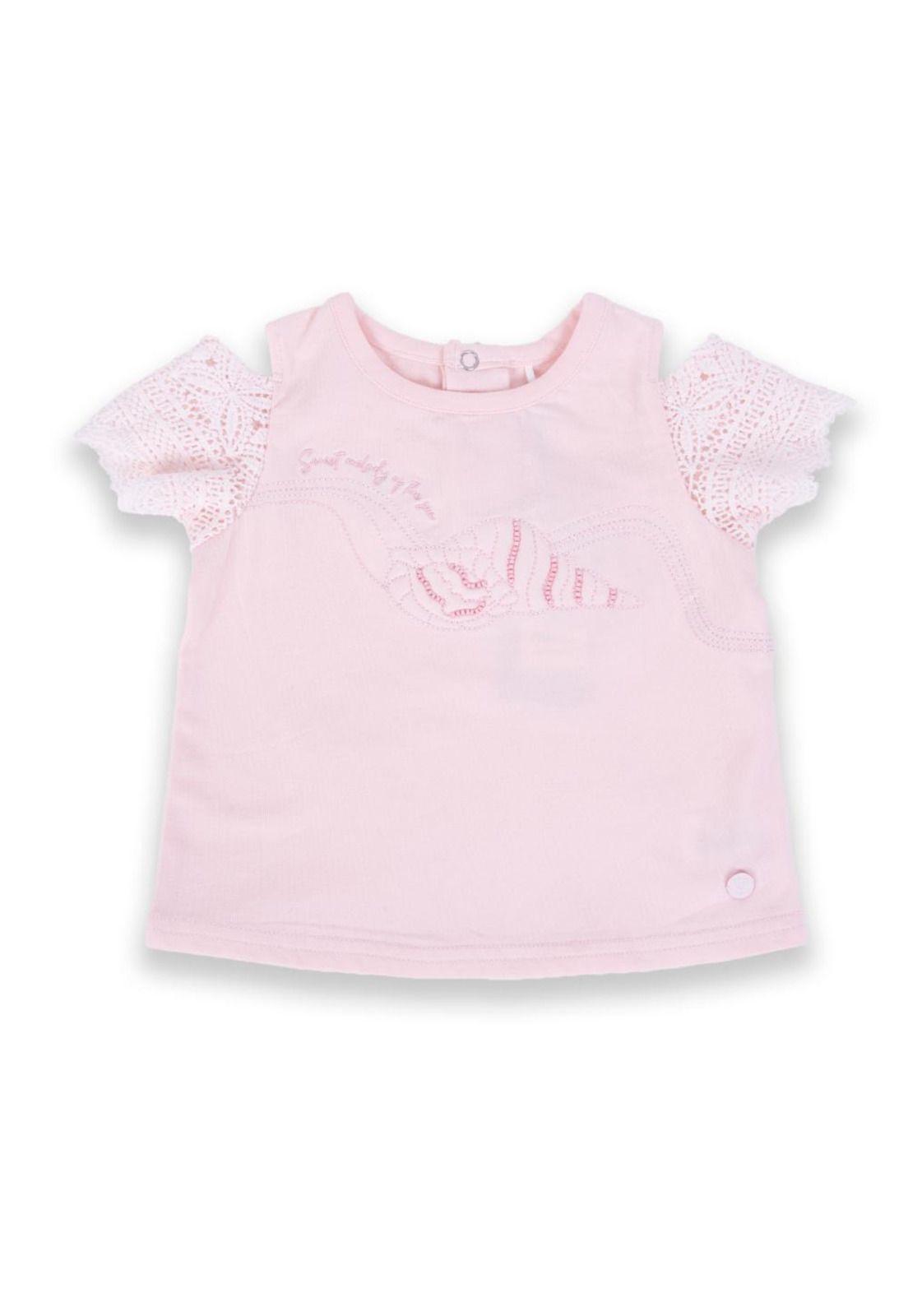 Polera Bebé Niña Rosado Pillin-0