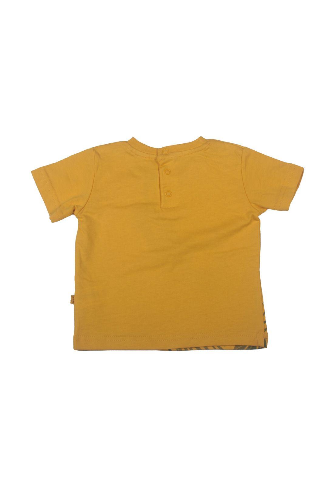 Polera Bebe Niño Amarillo Pillin-2