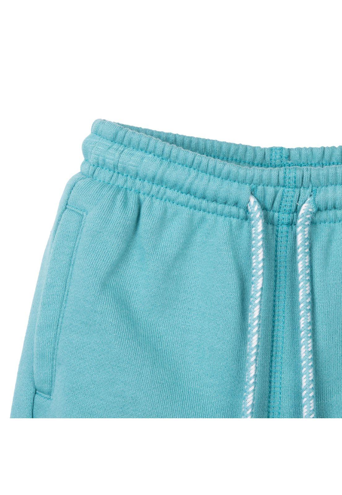Pantalón Buzo Bebé Niño Rib Bolsillos Verde Pillin-2