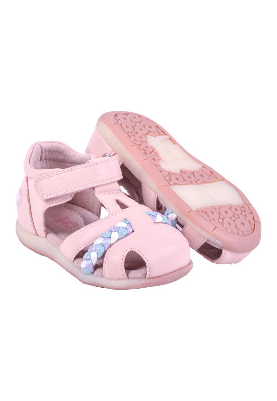 Sandalias Bebe Niña Rosado Pillin-2
