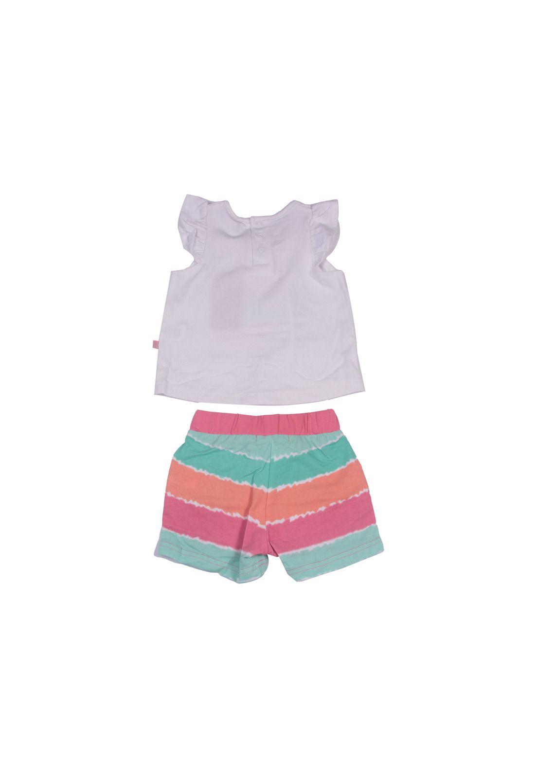 Conjunto Bebe Niña Blanco Pillin-4