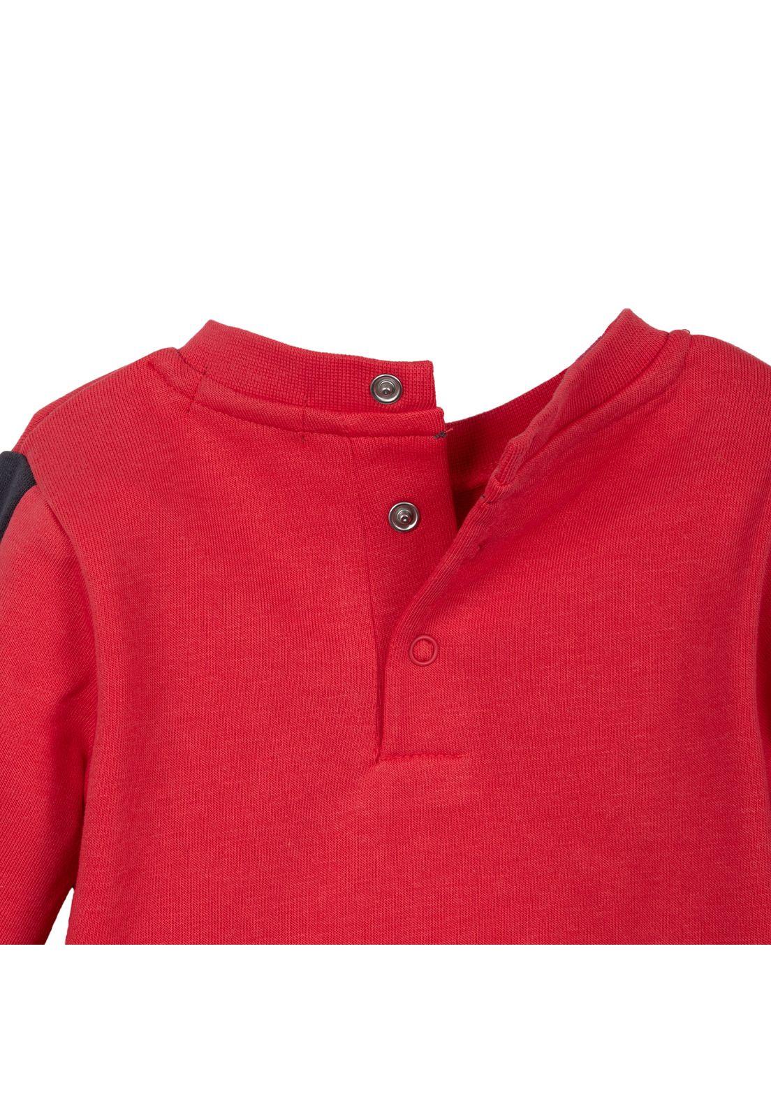 Buzo Bebé Niño Cuello Redondo Diseño Tigre Rojo Pillin-3