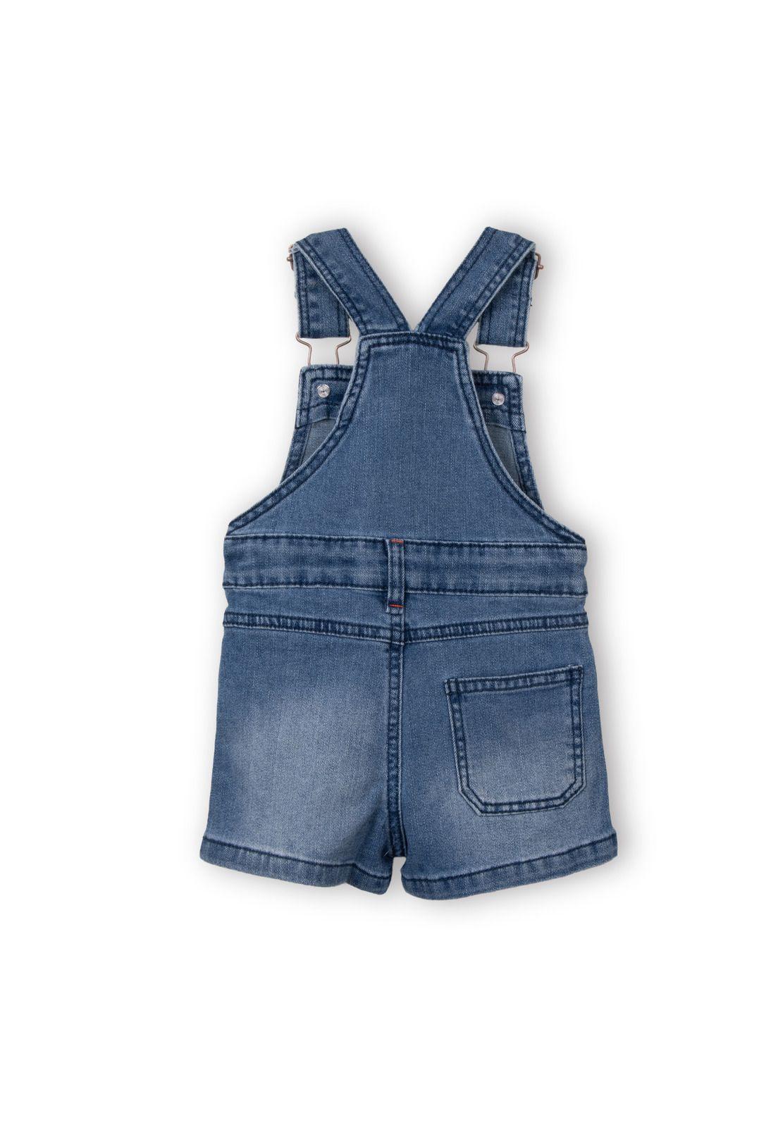 Jardinera Bebé Niño con Bolsillos Denim Pillin-1