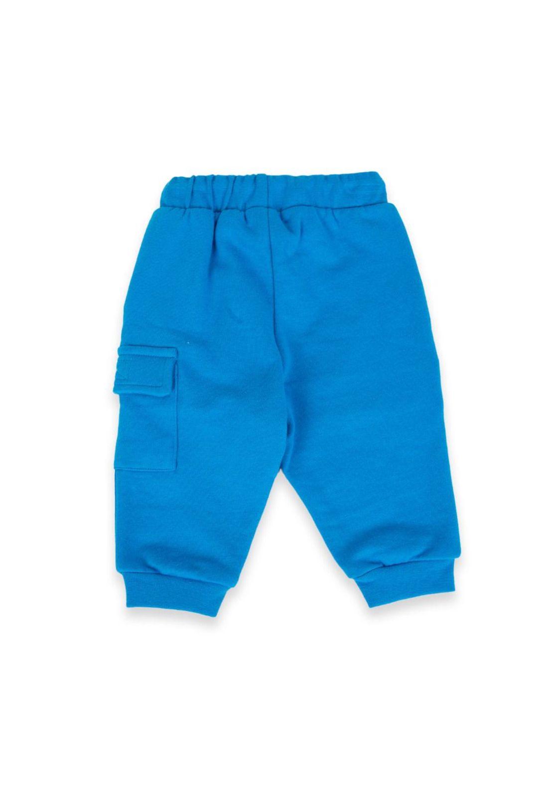 Pantalón Buzo Bebé Niño Azul eléctrico Pillin-2