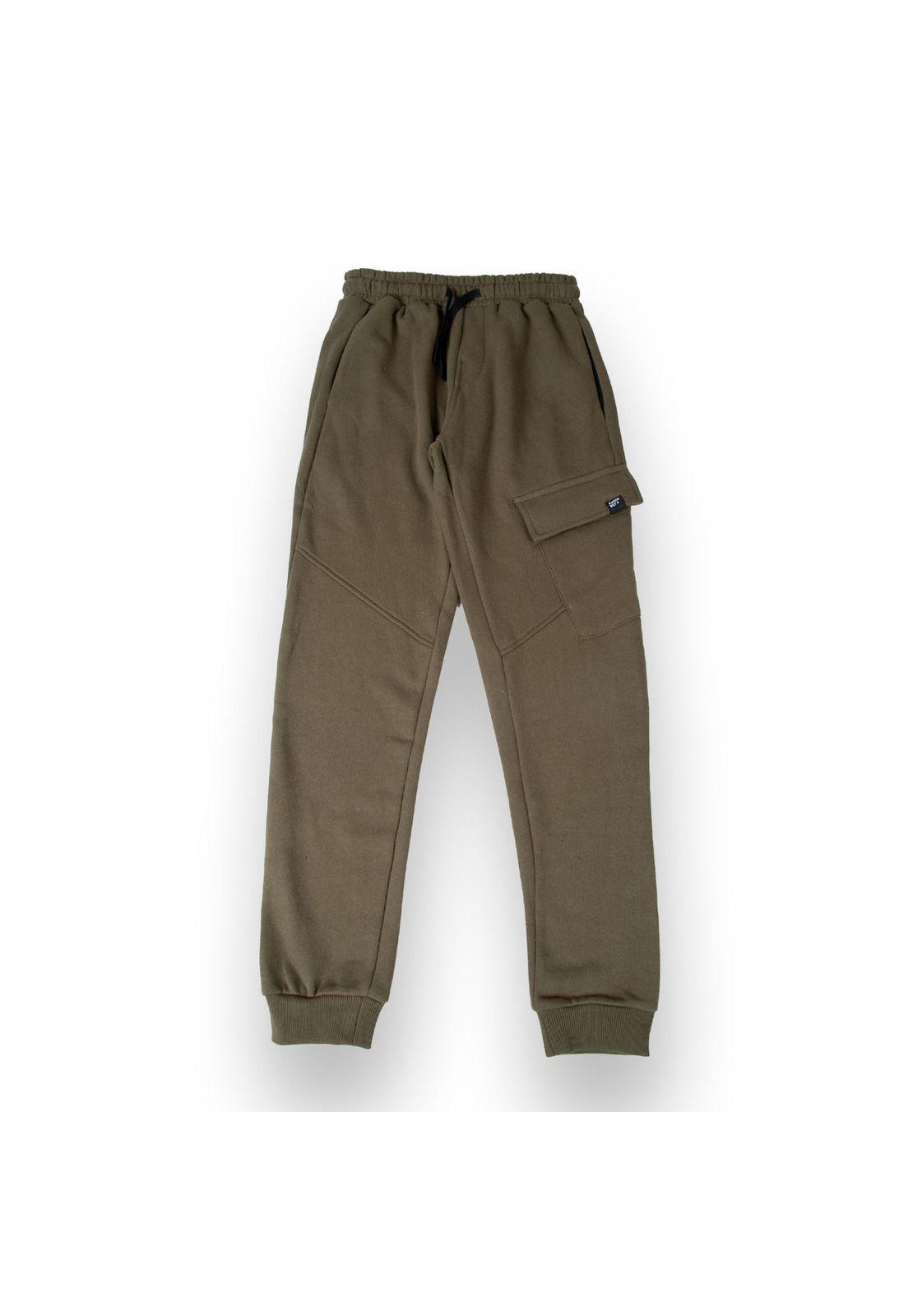 Pantalón Buzo Niño Verde (TVB512-25VER)-0