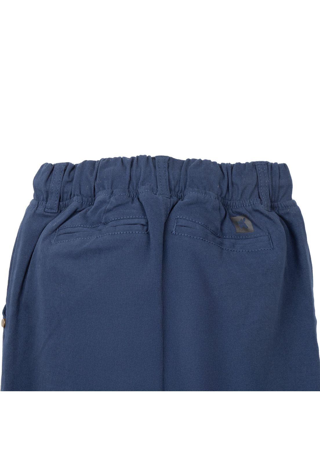 Pantalón Niño Gabardina Cintura Elasticada Azul Marino Pillin-3