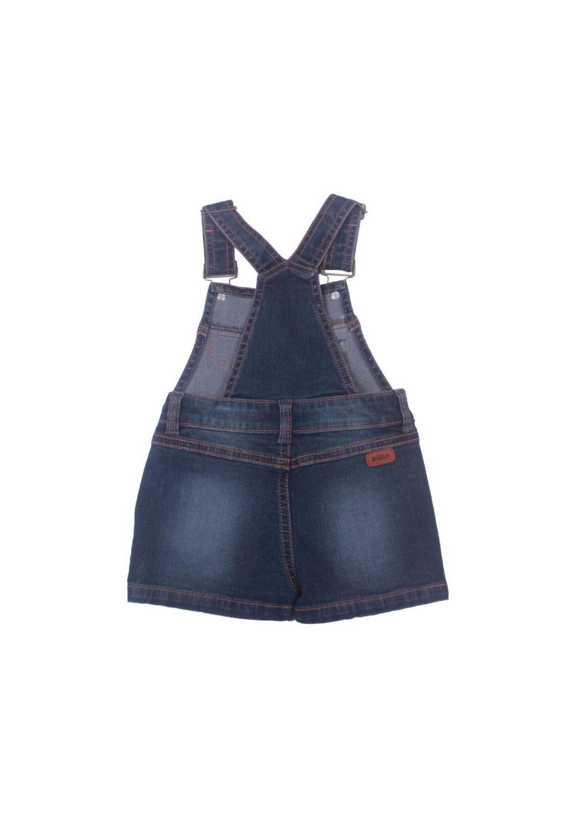 Jardinera Bebe Niño Denim Pillin-1