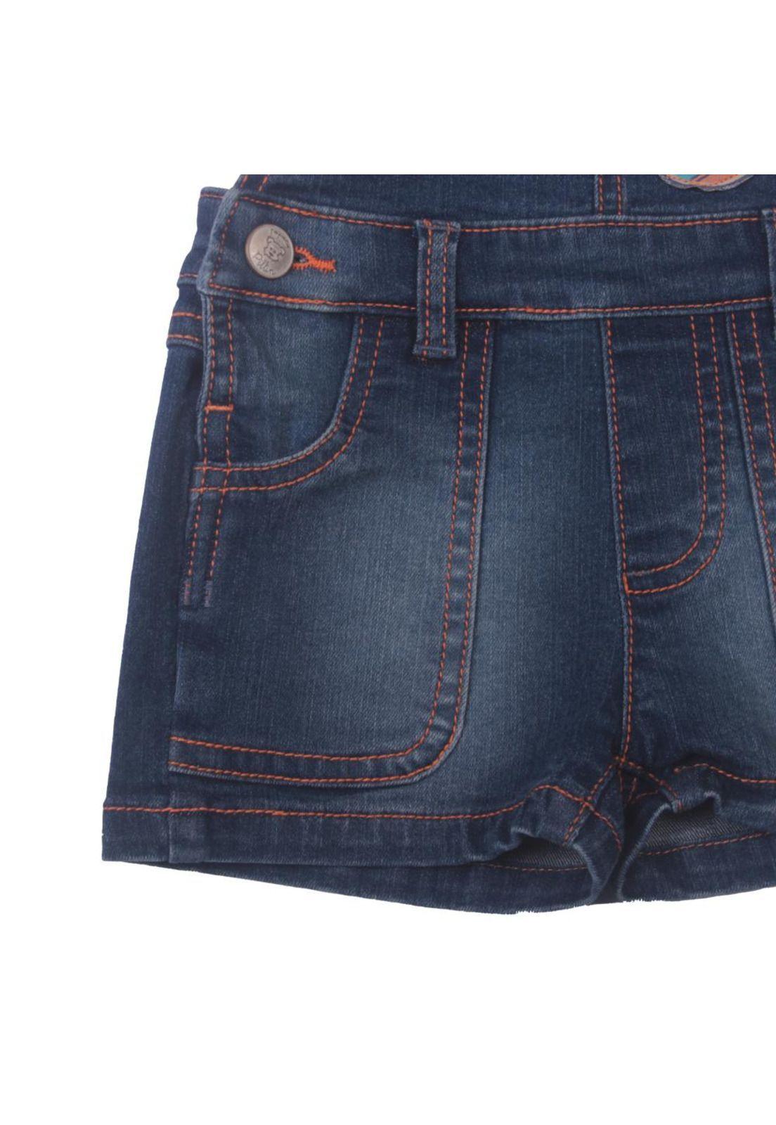 Jardinera Bebe Niño Denim Pillin-2