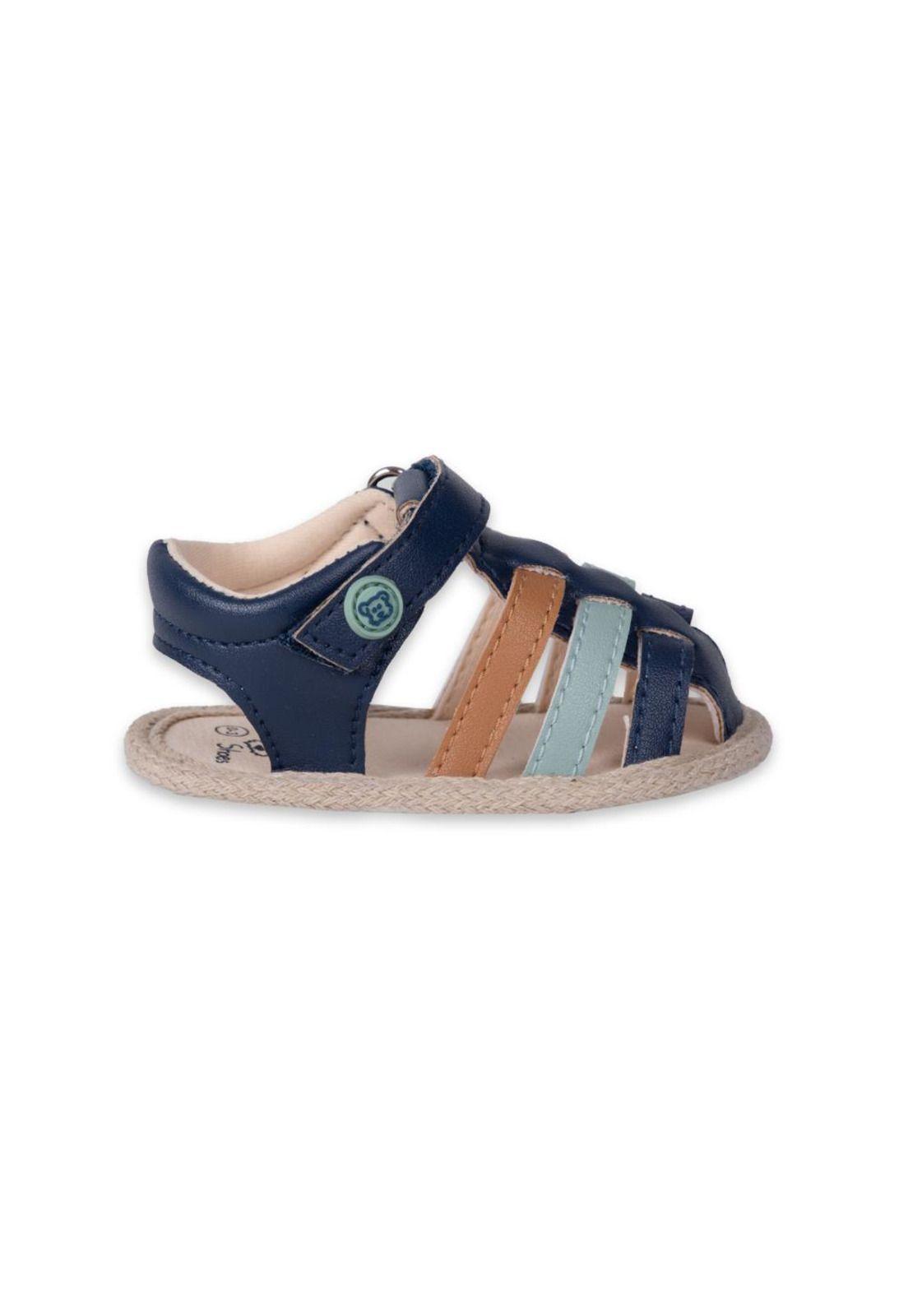 Sandalias Bebe Niño Azul marino Pillin-2
