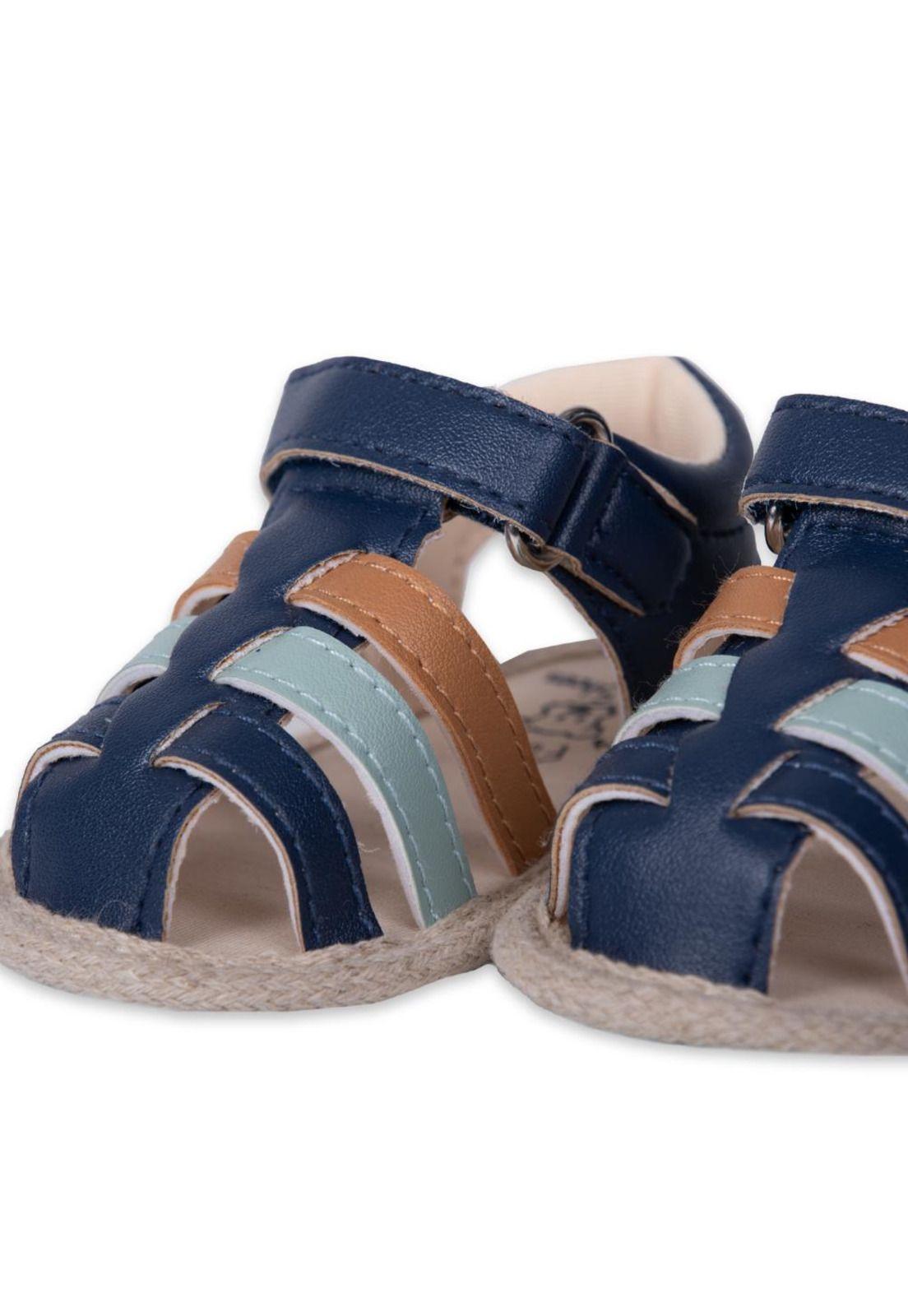 Sandalias Bebe Niño Azul marino Pillin-4