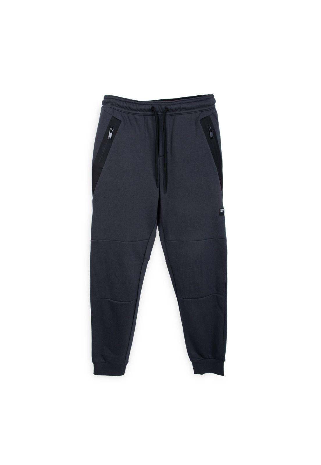 Pantalón Buzo Niño Cierre Bolsillos Azul Pillin-0