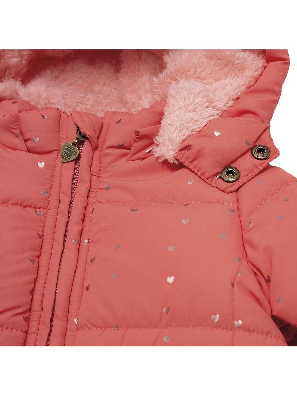 Parka C/Capucha Bebé Niña Rosado Pillin-1