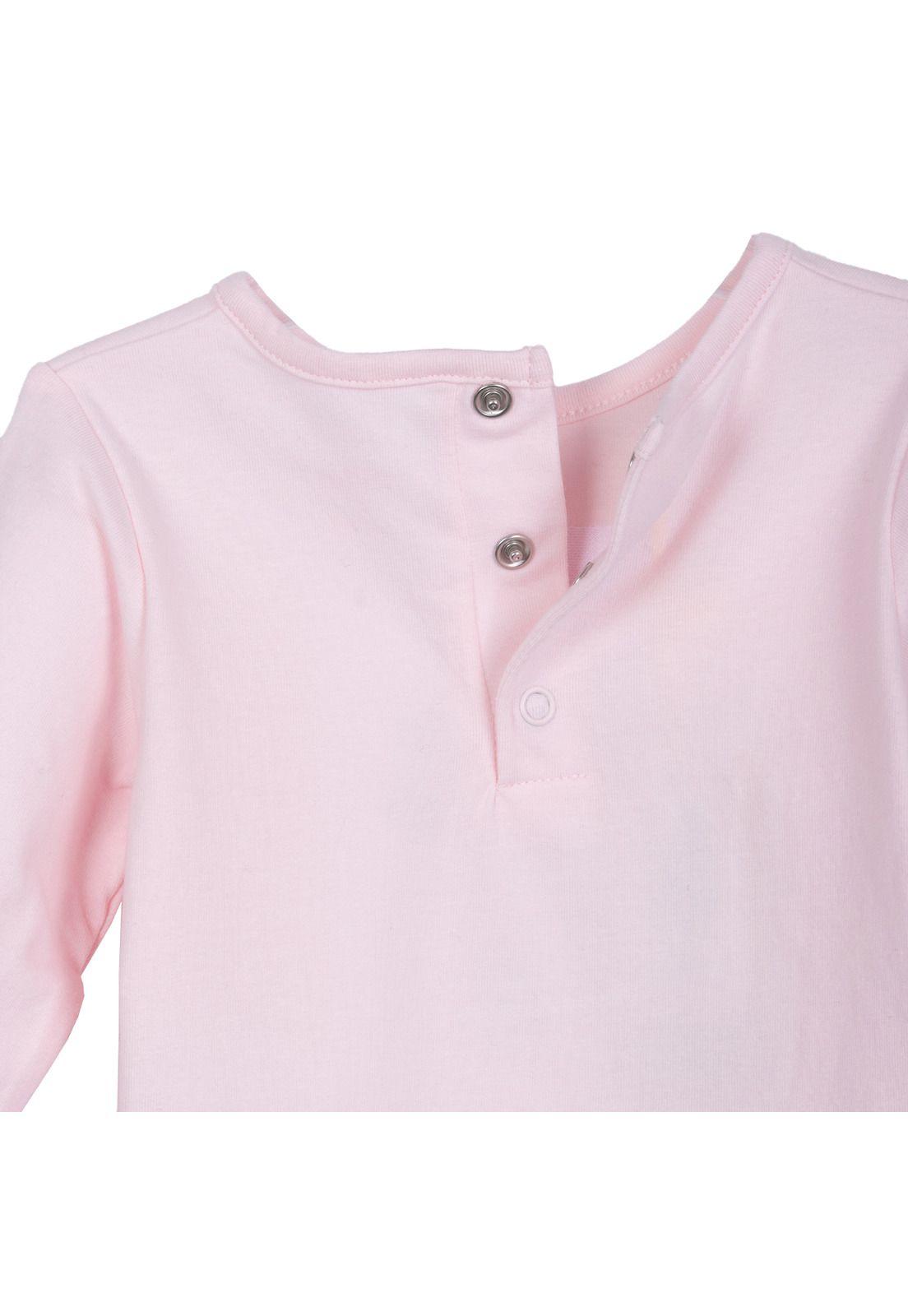 Polera Bebé Niña Manga Larga Perrito Palo Rosa Pillin-3