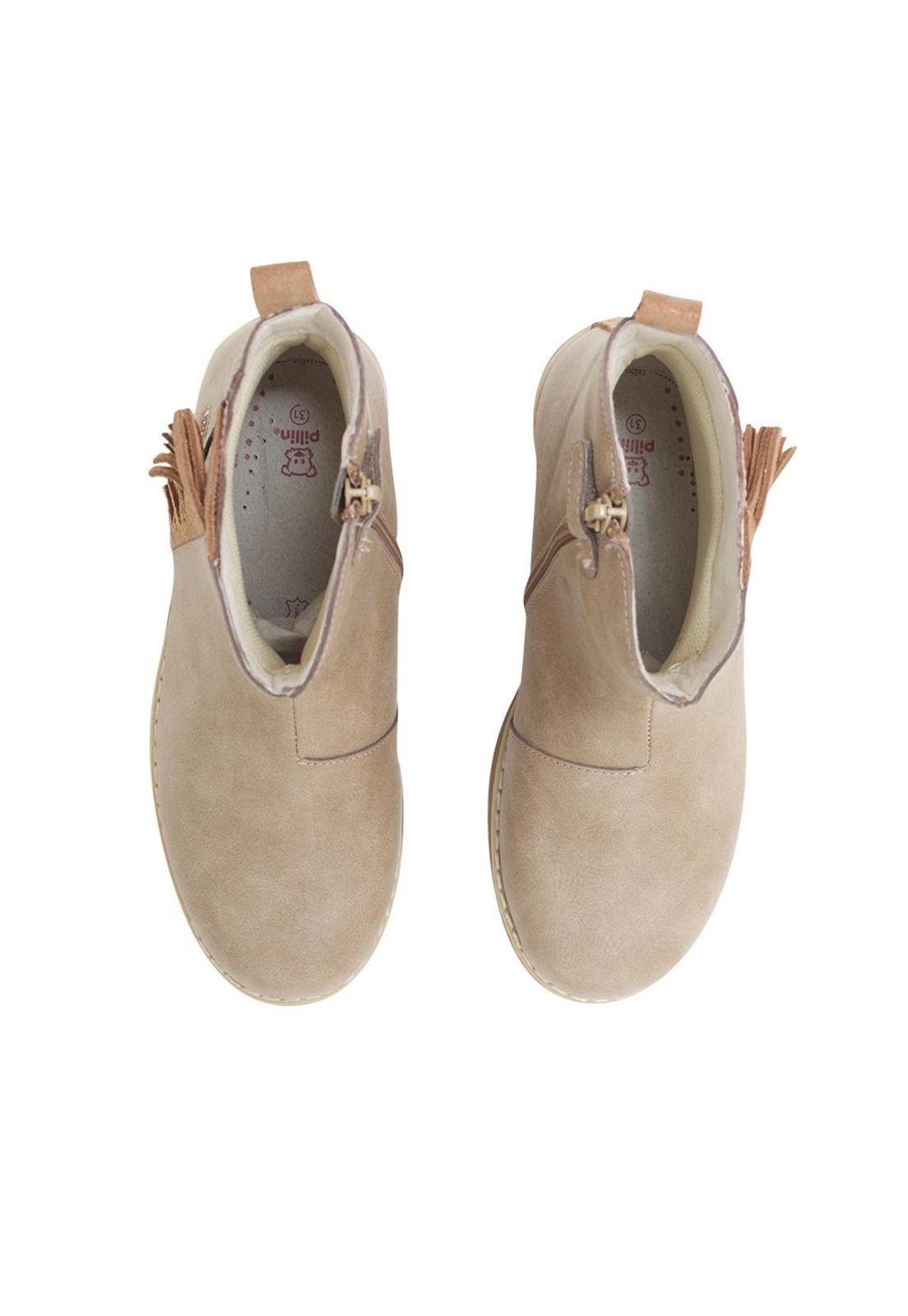Botín Niña Beige Pillin-1
