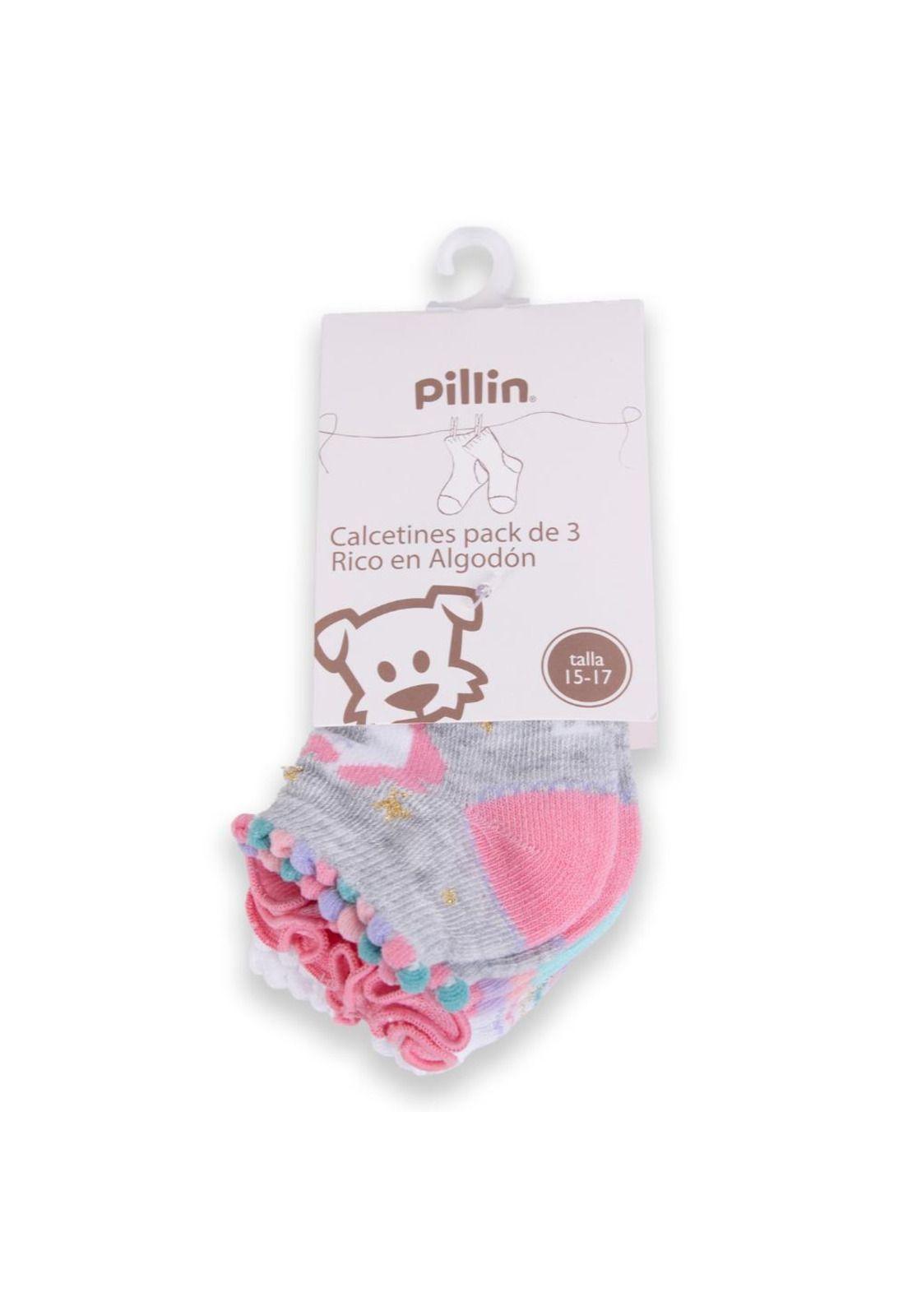 Calcetín Niña Multicolor Pillin-0