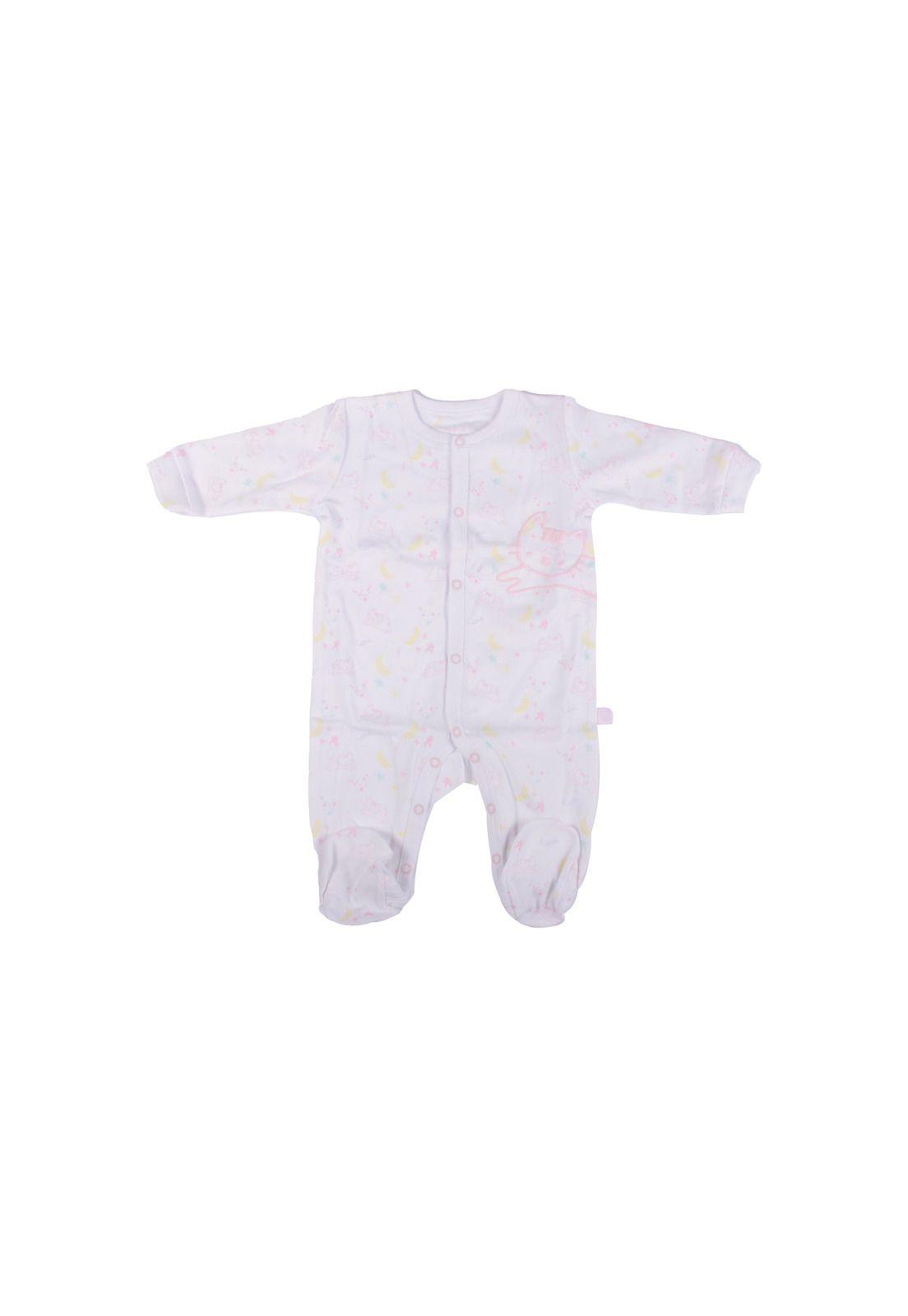 Pijama Bebe Niña Blanco Pillin-0
