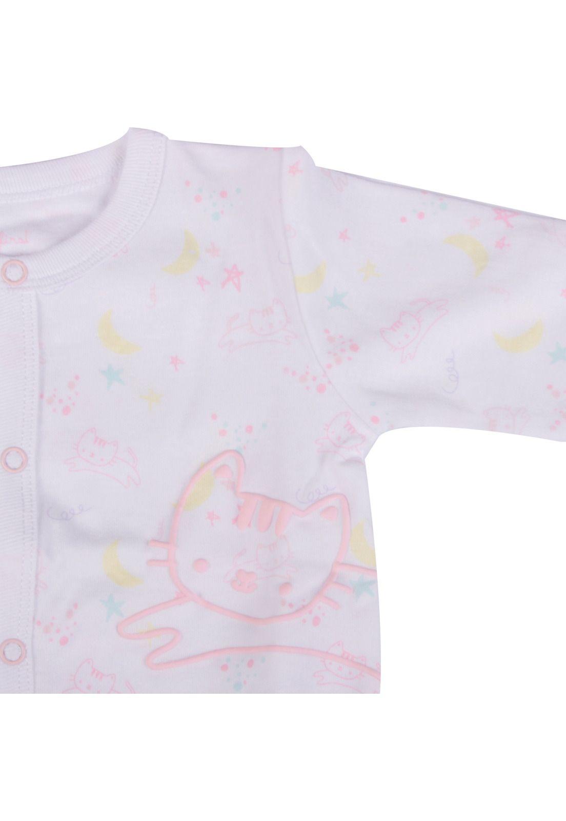 Pijama Bebe Niña Blanco Pillin-1