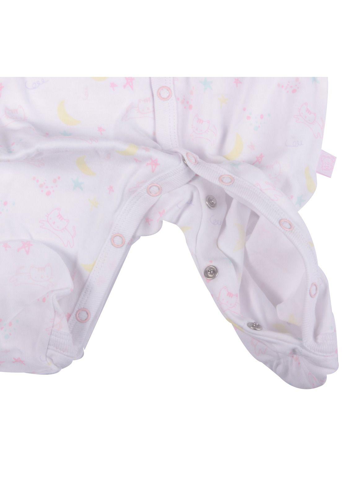 Pijama Bebe Niña Blanco Pillin-2