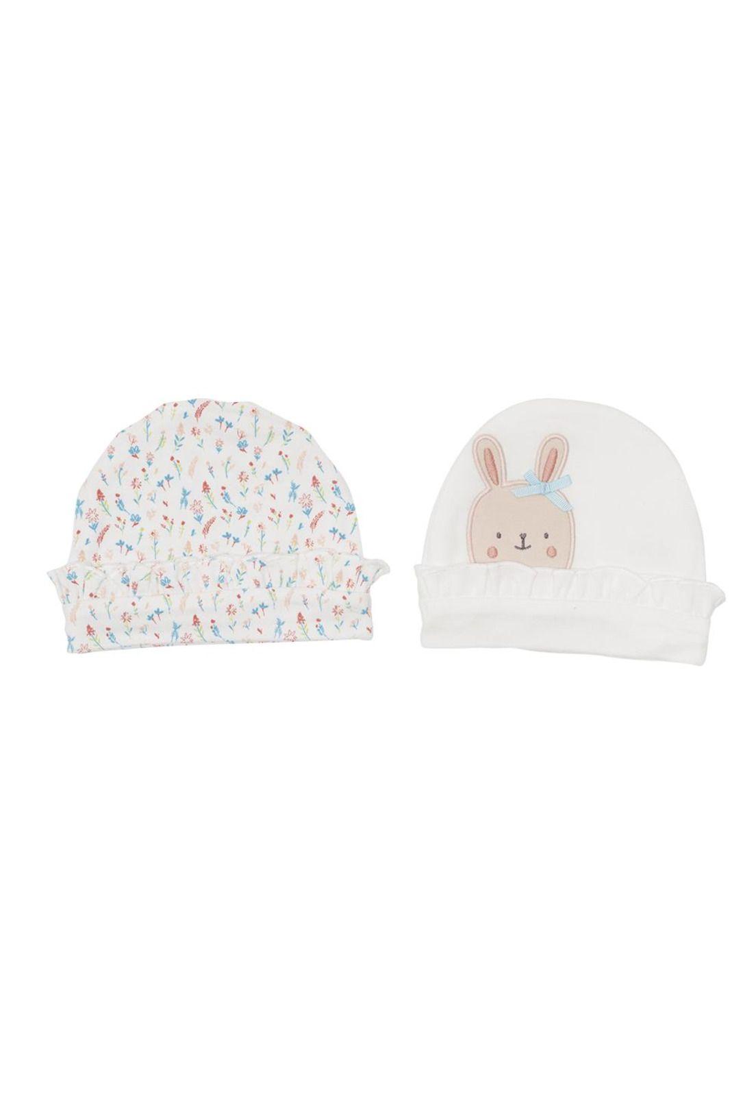 Pack Gorro 2 Pcs Bebé Niña Multicolor Pillín-0
