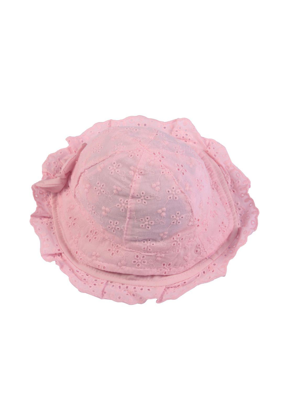 Gorro Bebe Niña Rosado Pillín-2
