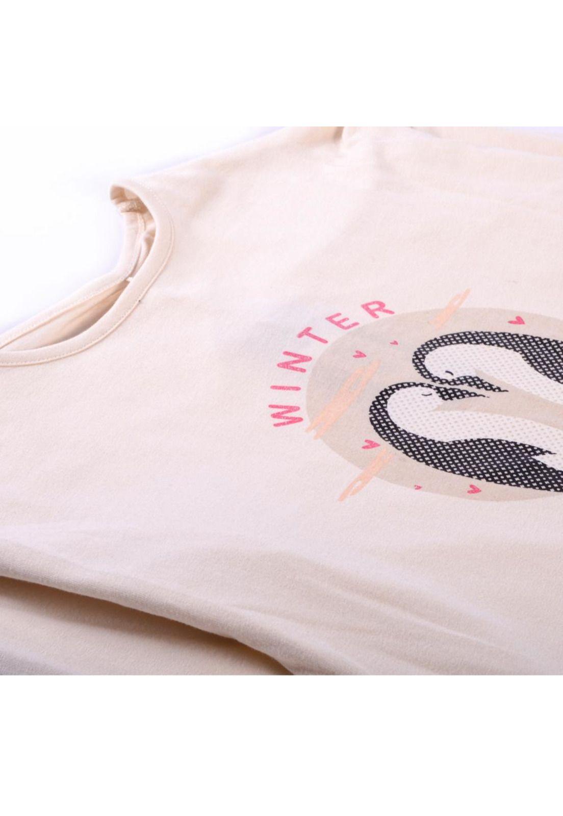 Polera Manga Larga Niña Crudo Pillin-1