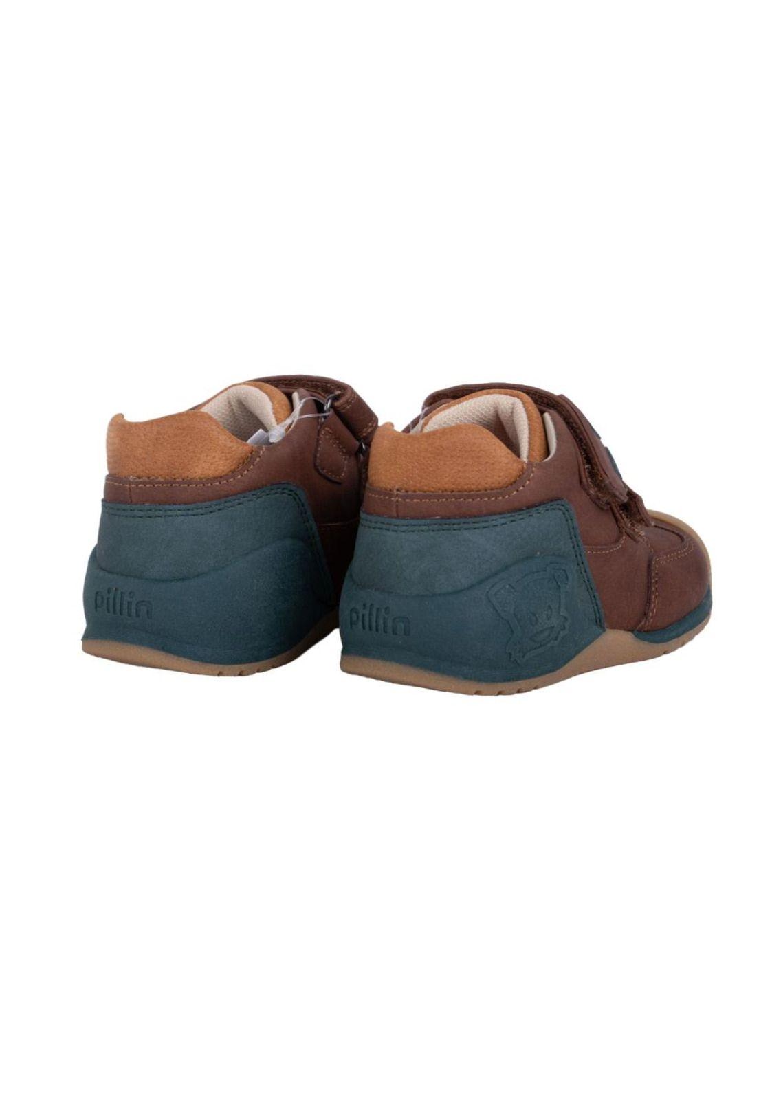 Botín Clásico Bebe Niño Café Pillin-3