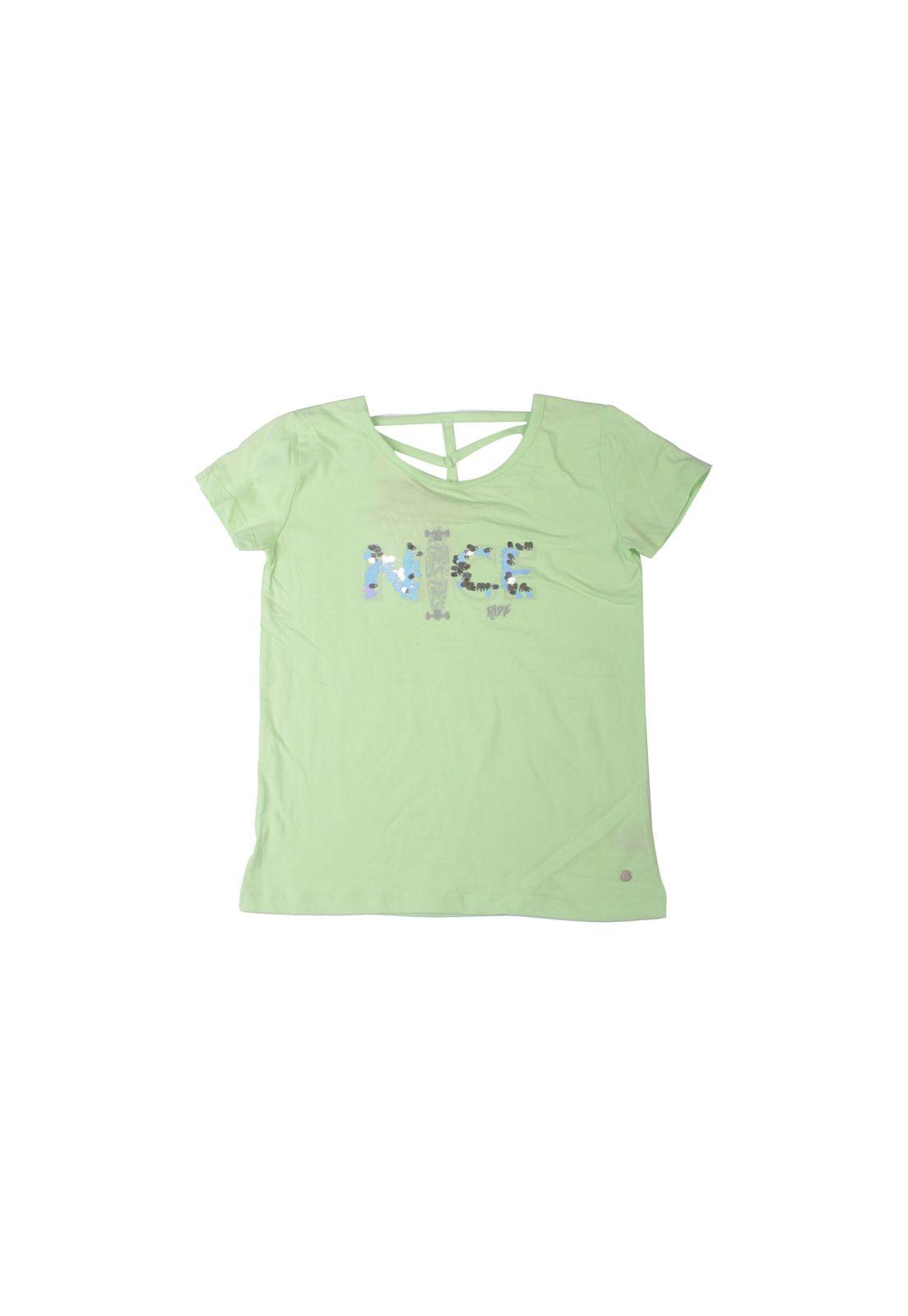 Polera Niña Verde Pillin-0