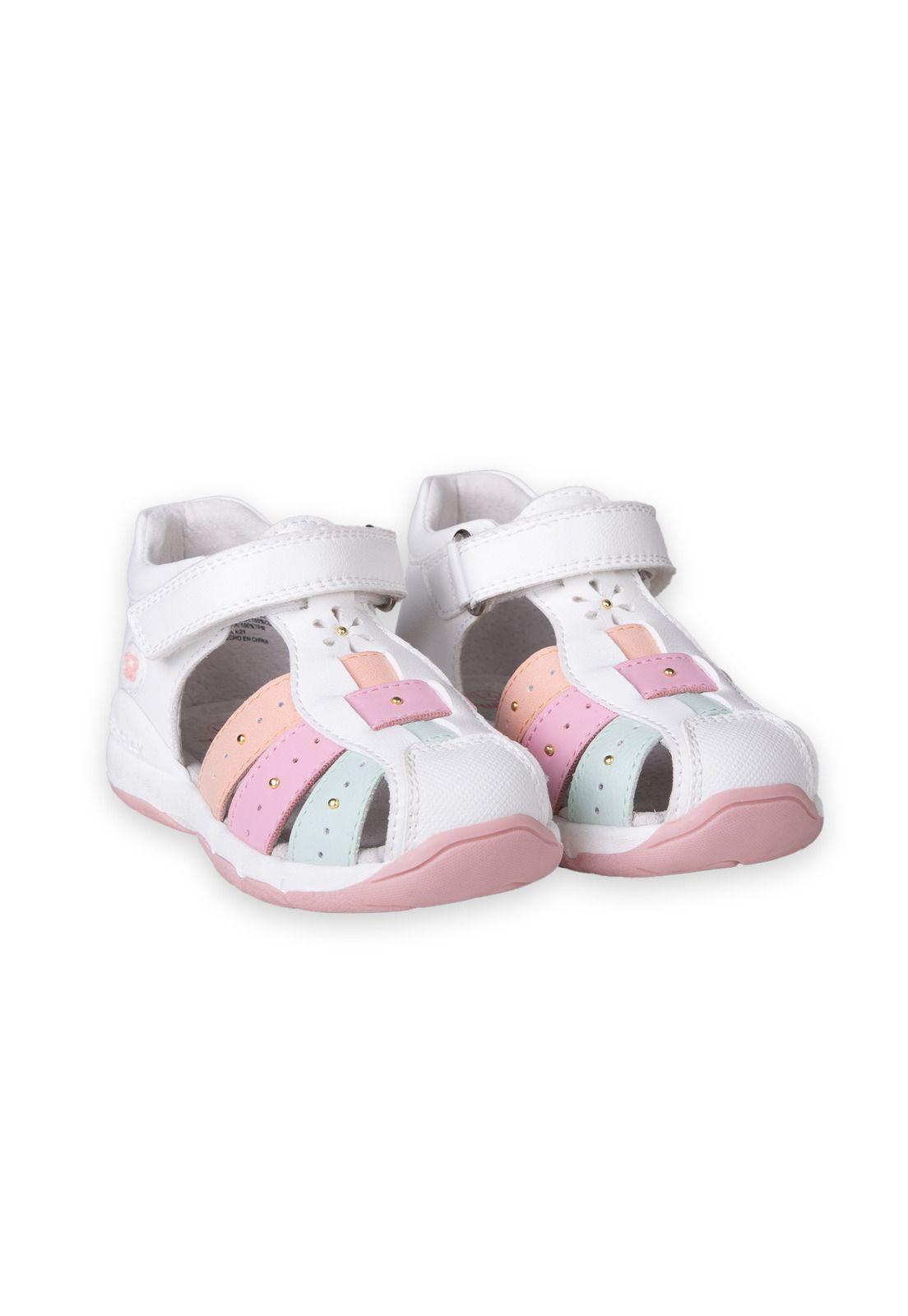 Sandalias Bebé Niña Blanco Pillin (PZC418-25BCO )-0