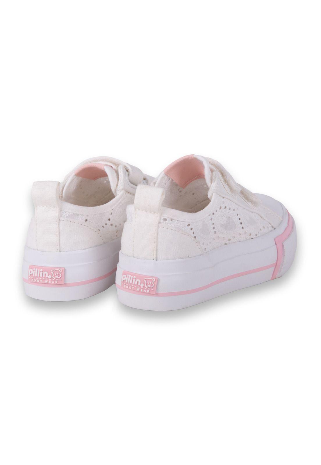 Zapatillas Niña Blanco Pillin-4