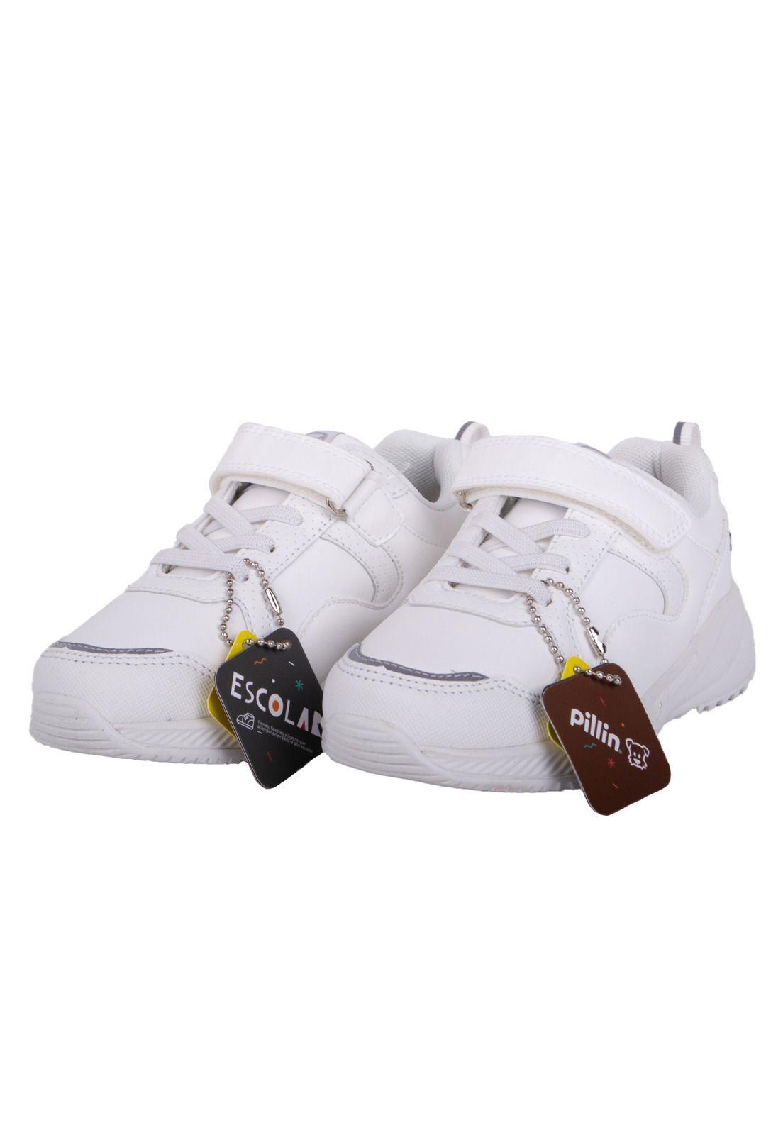 Zapatillas Escolar Unisex Blanco Pillin-0