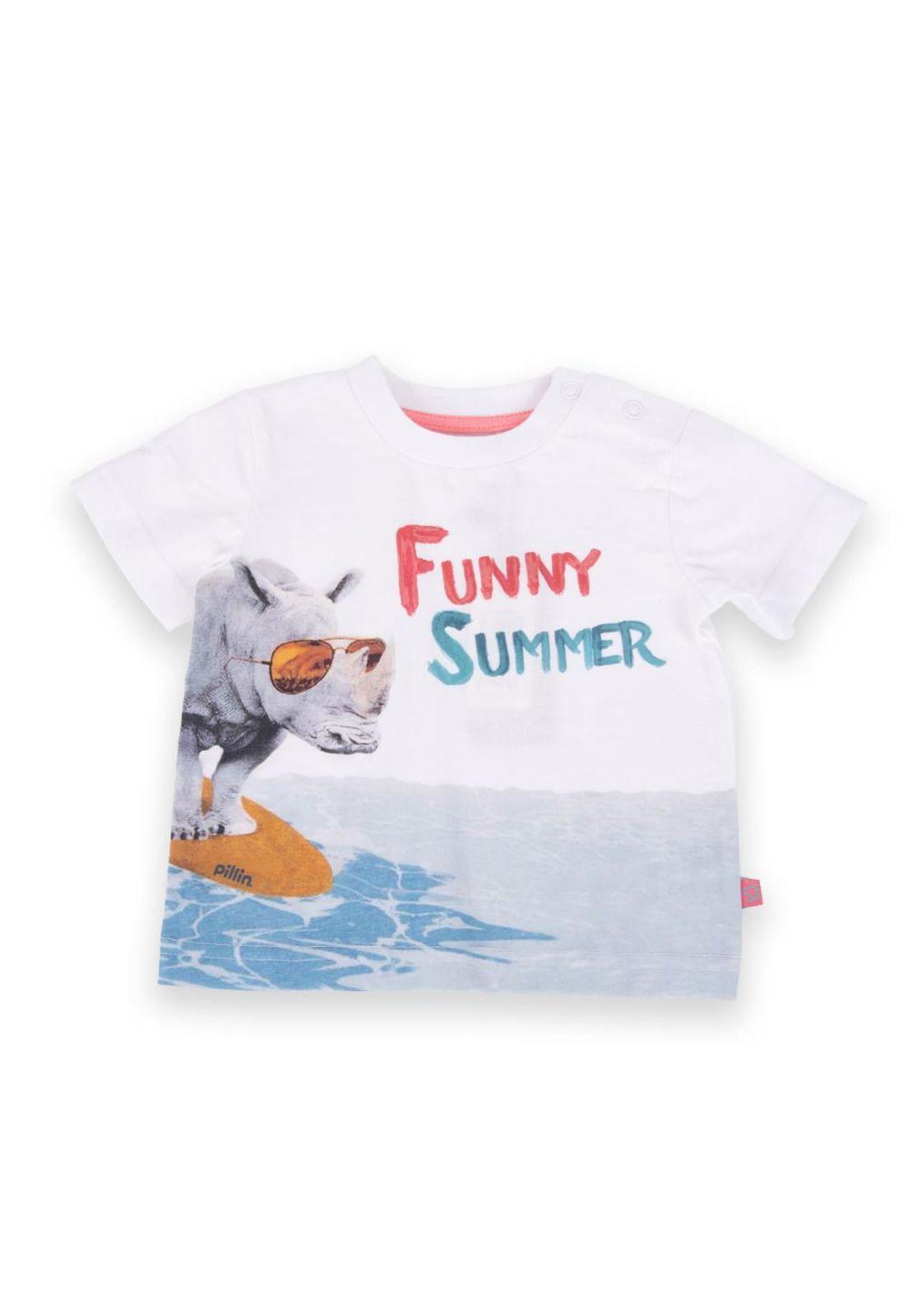 Polera Bebé Niño Blanco Pillin-0