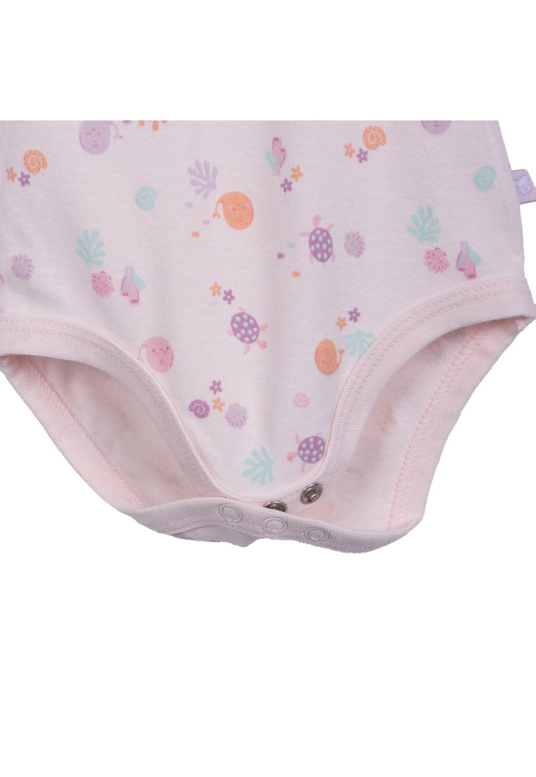 Pack 2 Body Recién Nacido Niña Manga Corta Algodón Surtido Pillin-5
