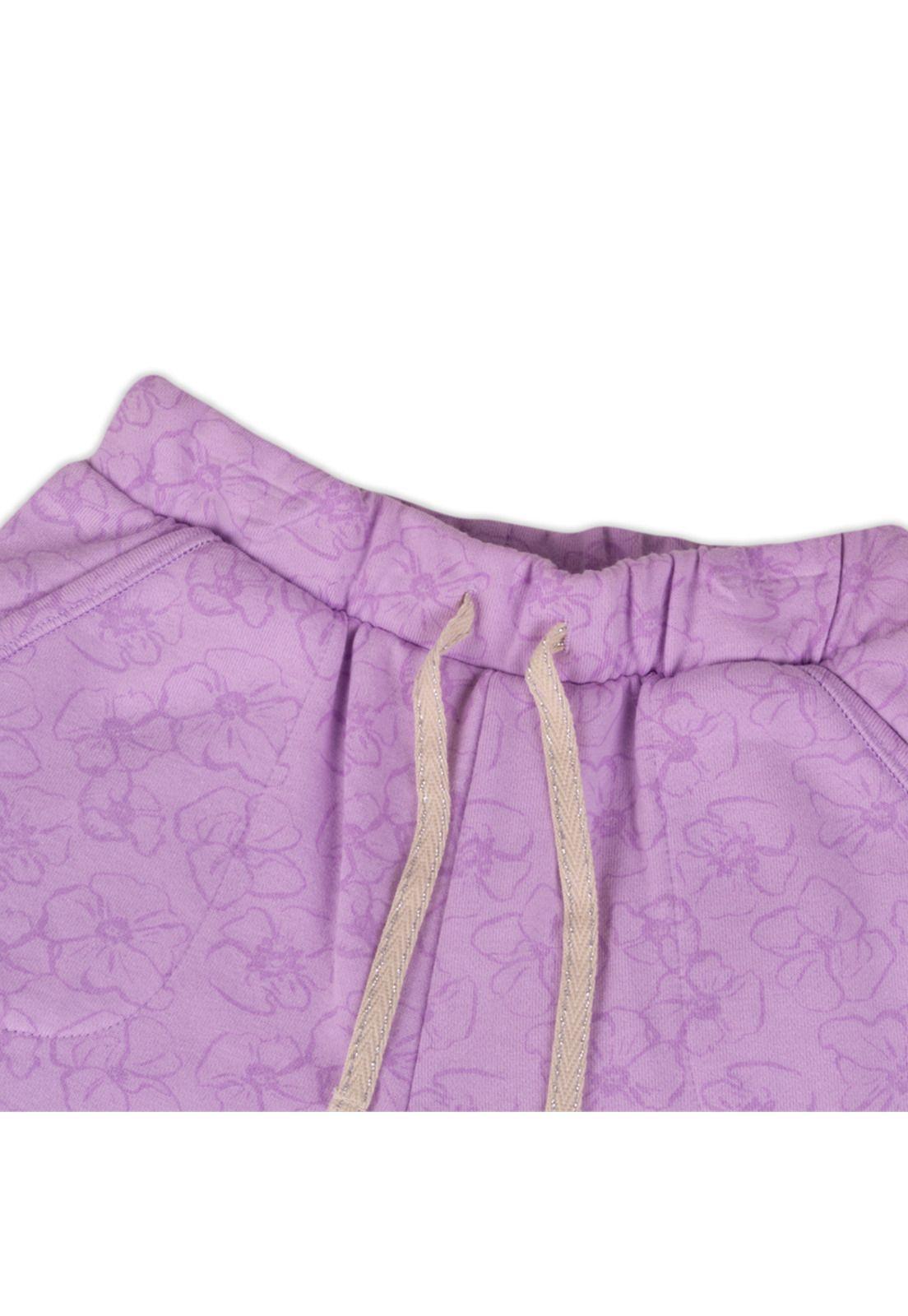 Short Franela Niña Lavanda Pillin-1